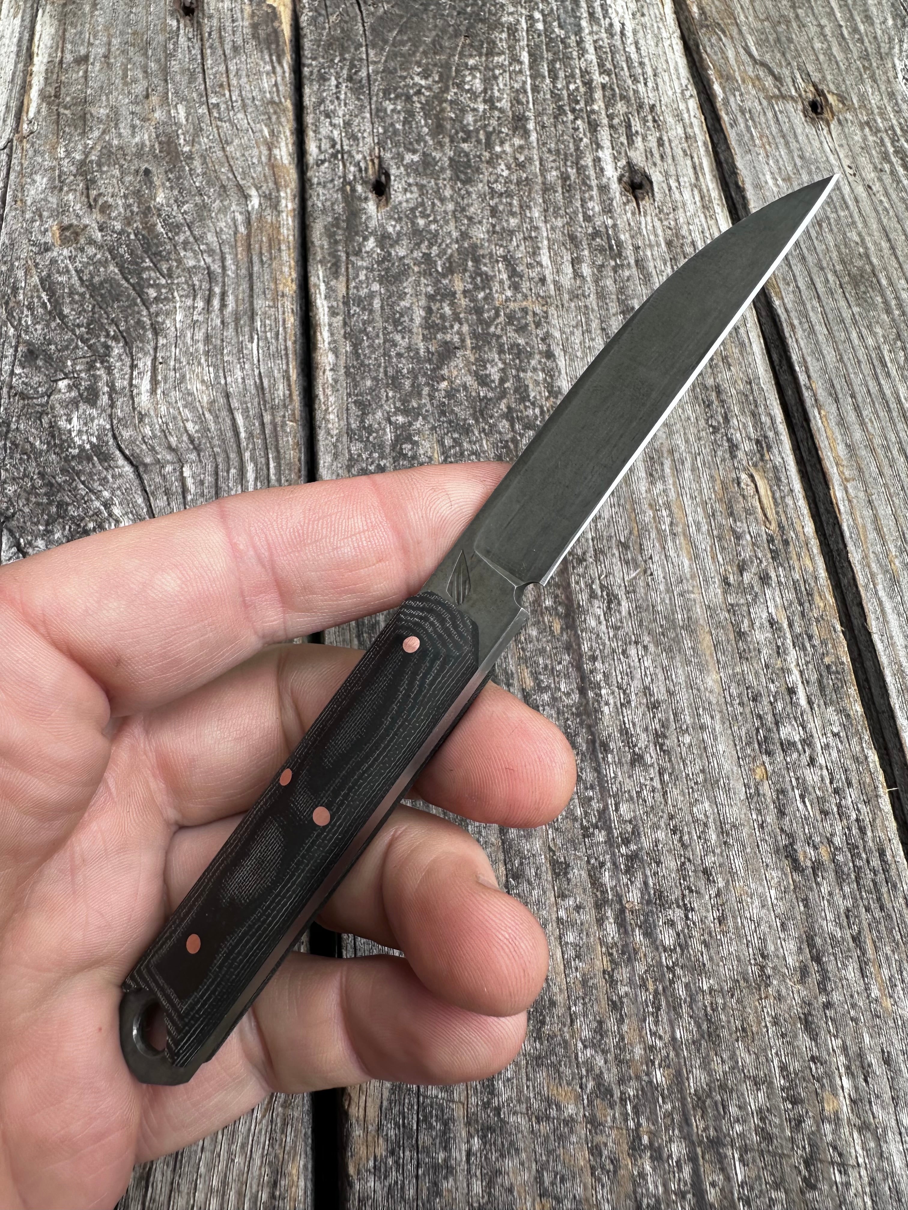 Coyote Wharncliffe — Micarta & Copper