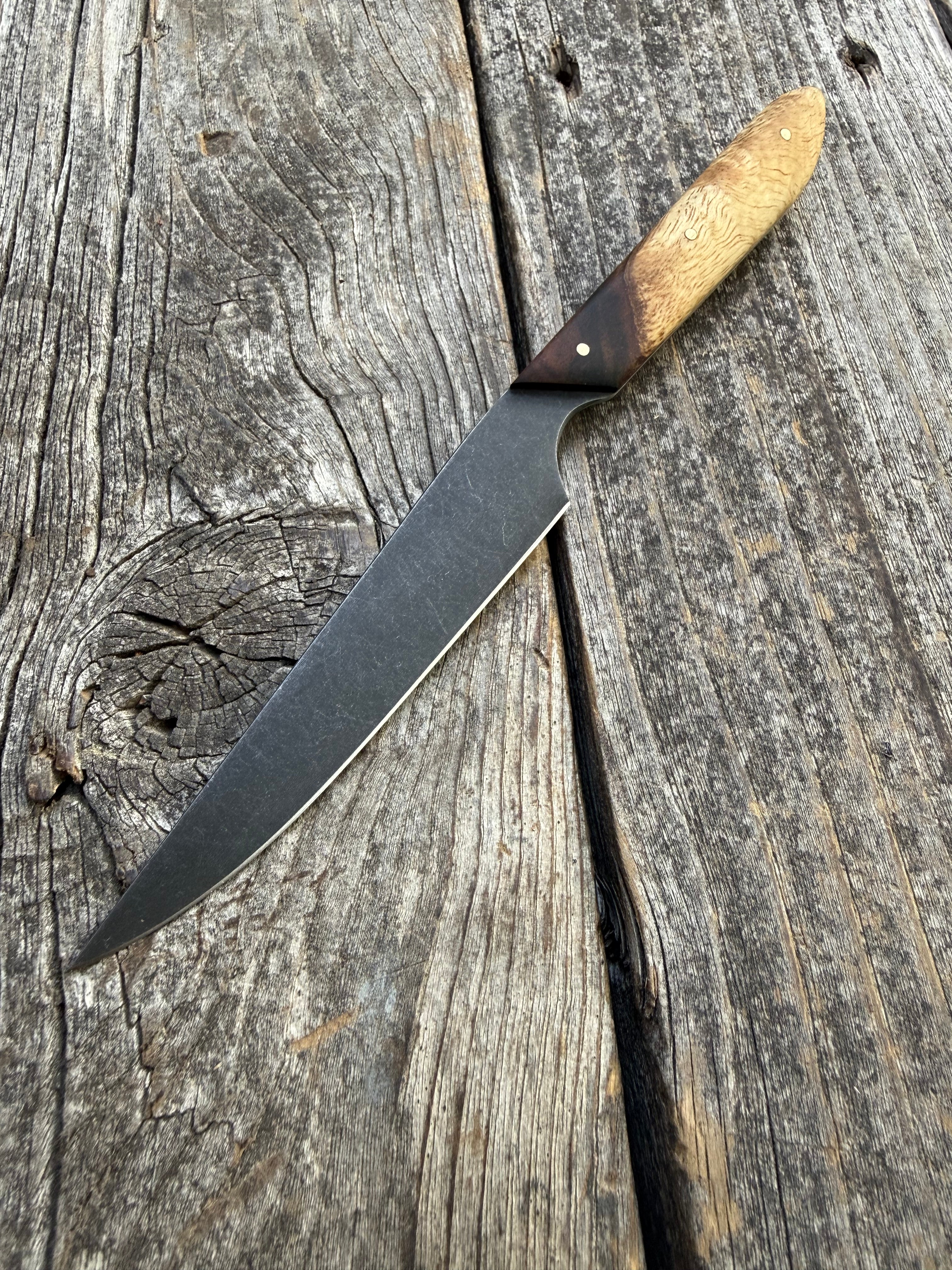 Western Paring Knife 3.75" —  Koa & Brass