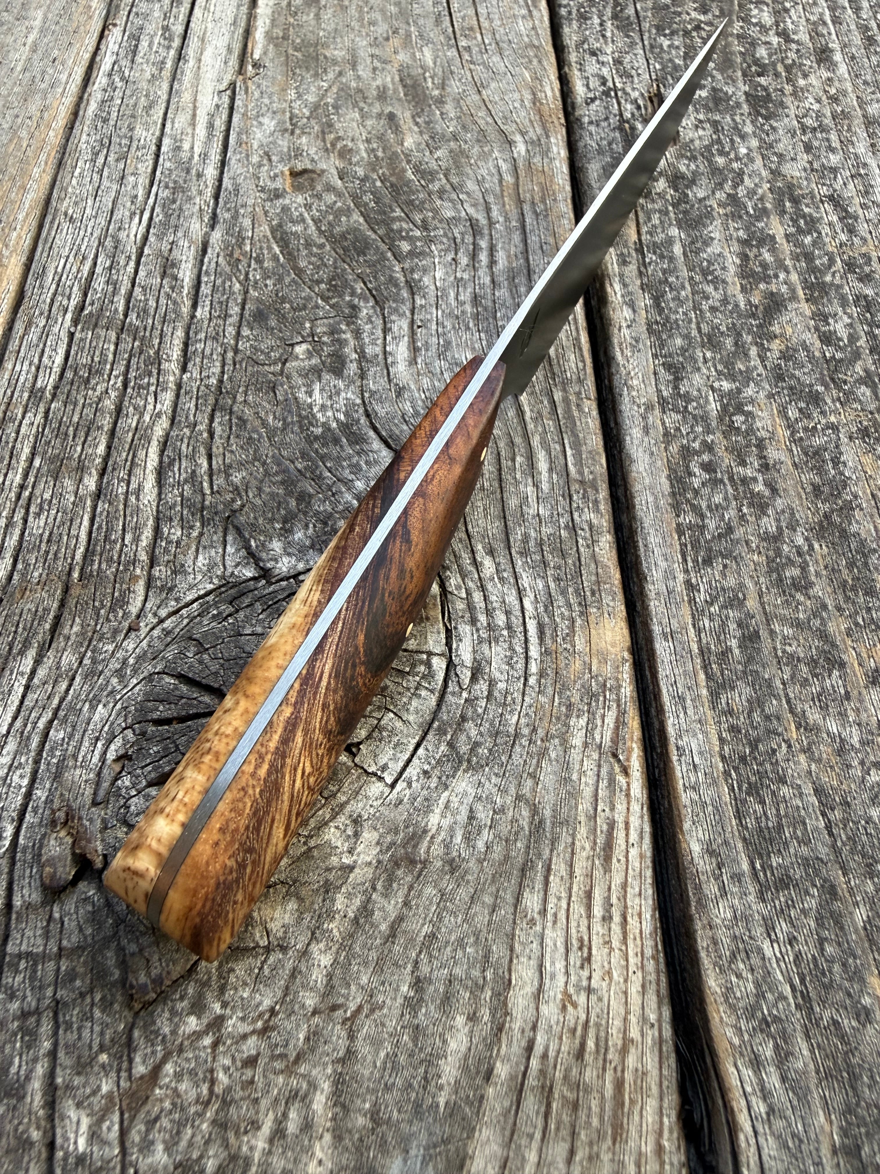 Western Paring Knife 3.75" —  Koa & Brass