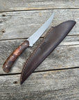 Mattei’s Boning/Fillet knife 6" — (Mid Flex) Spalted Maple Burl & Copper