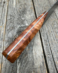 Prototype 8” Chef — Ambrosia Maple Burl & Brass