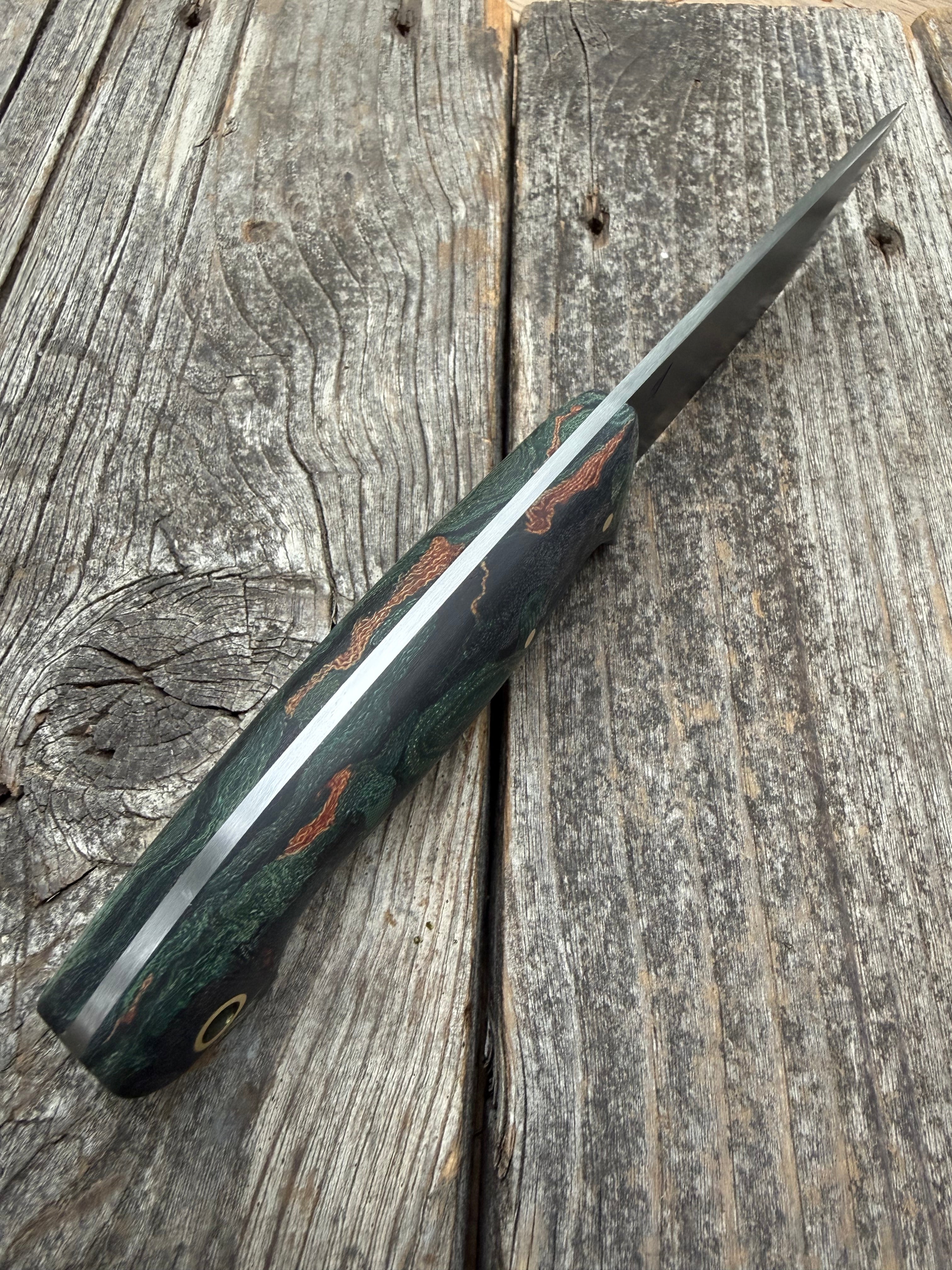 Valence Bushcrafter — Burl Micarta & Linen