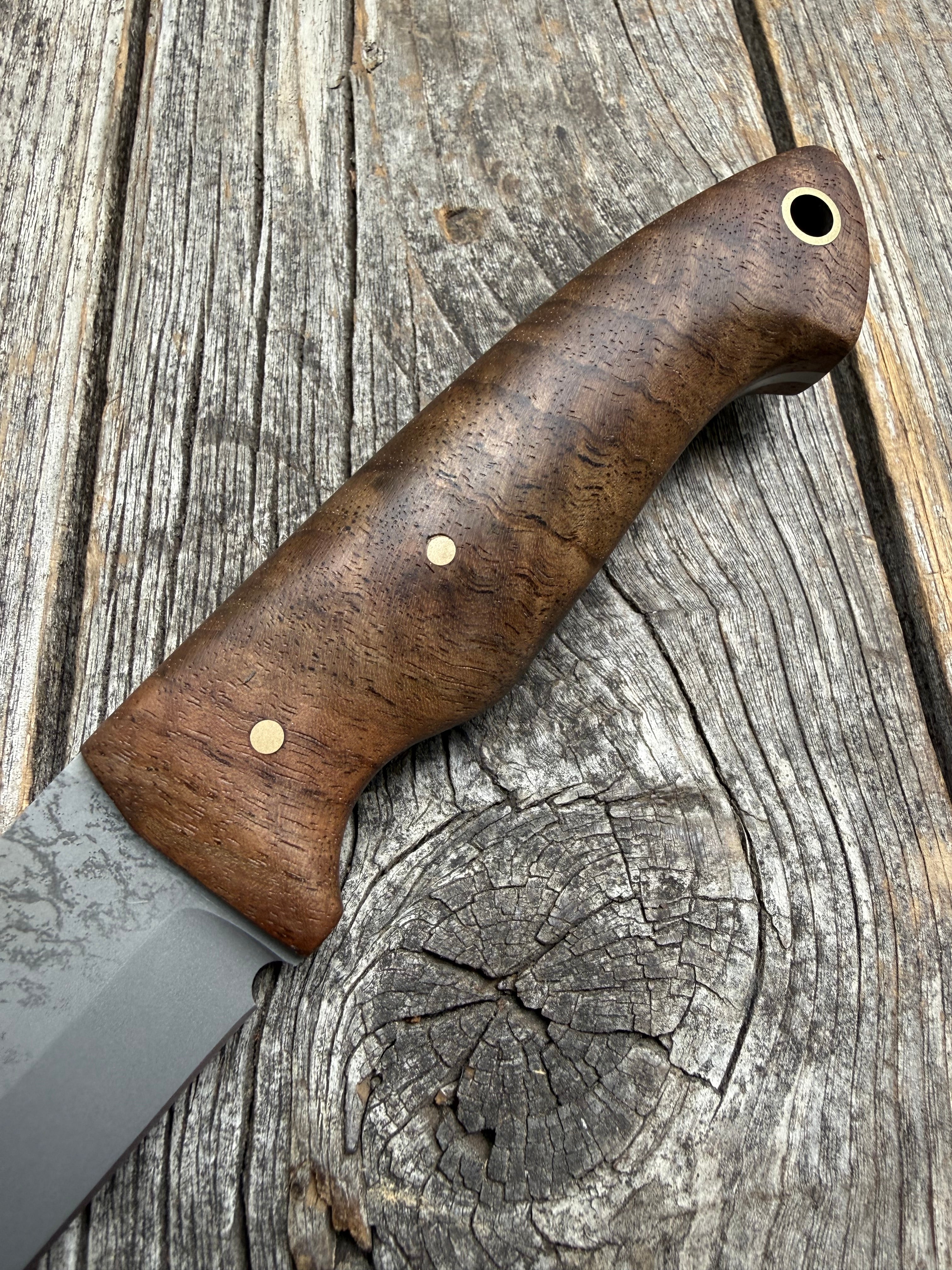 Valence Bushcrafter — Figured Walnut & Brass