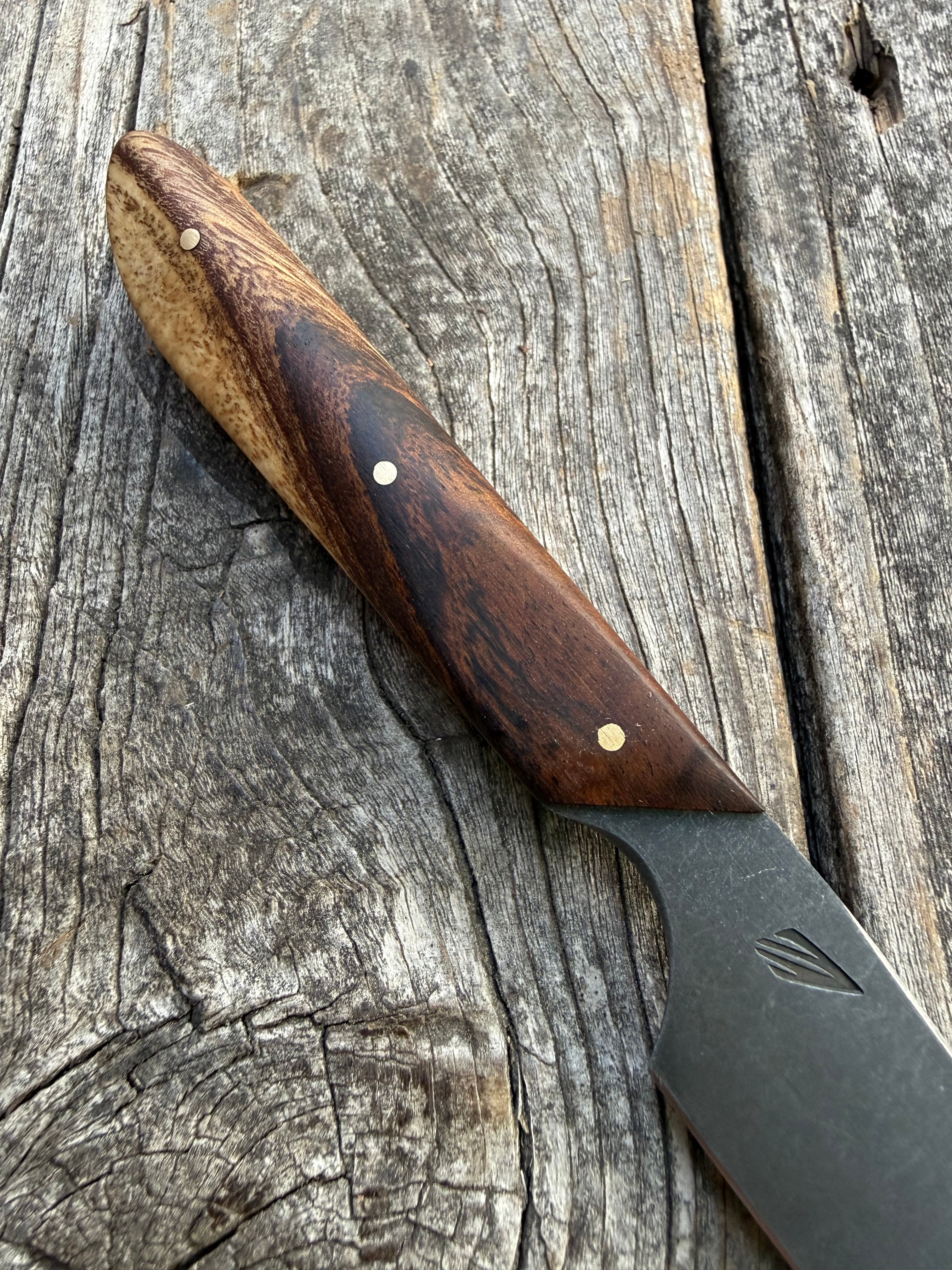 Western Paring Knife 3.75" —  Koa & Brass