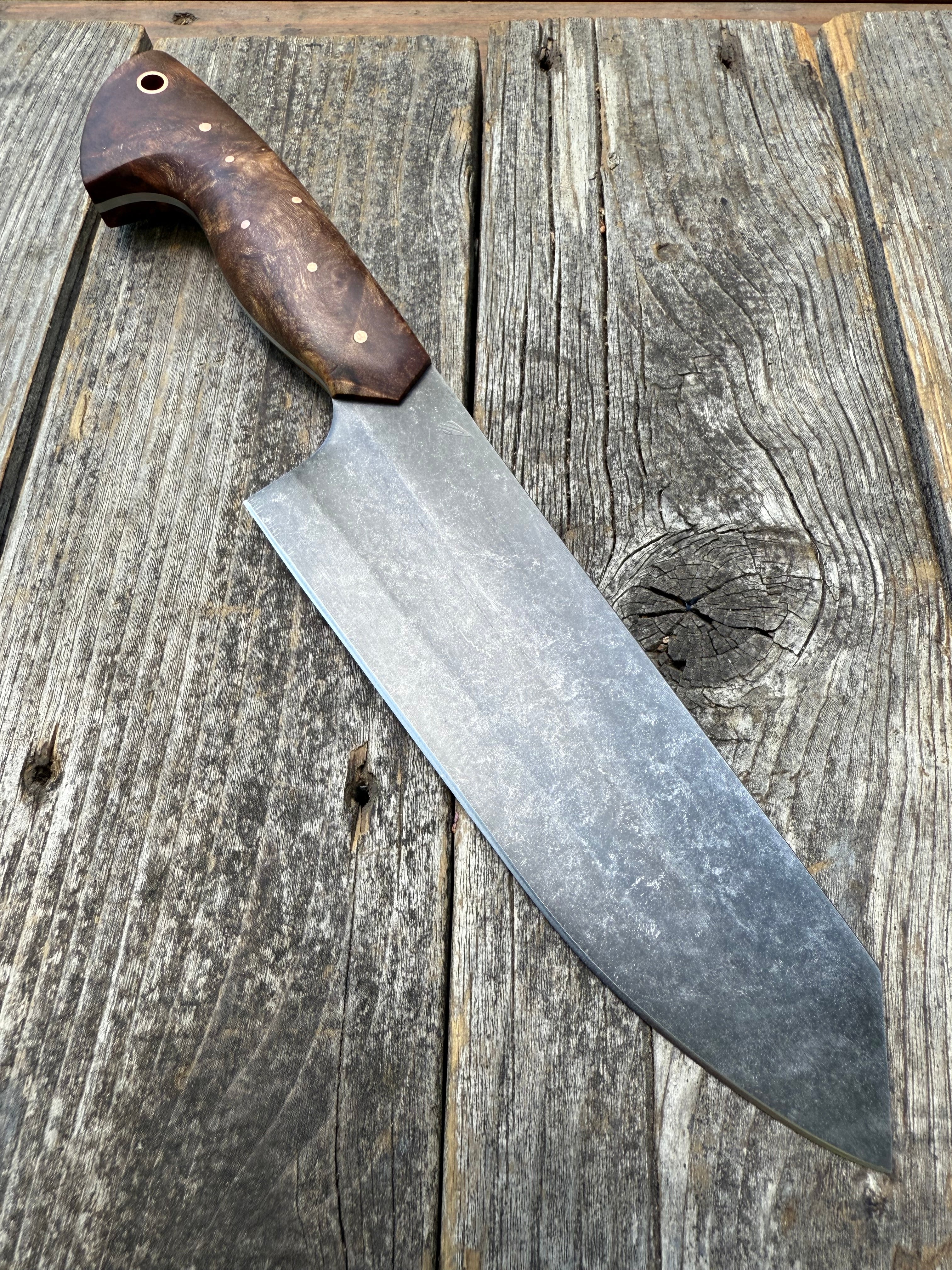 S-Ground Chef’s Knife— Ambrosia Maple & Copper