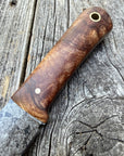 Mountain Scout Knife — Ambrosia Maple & Brass