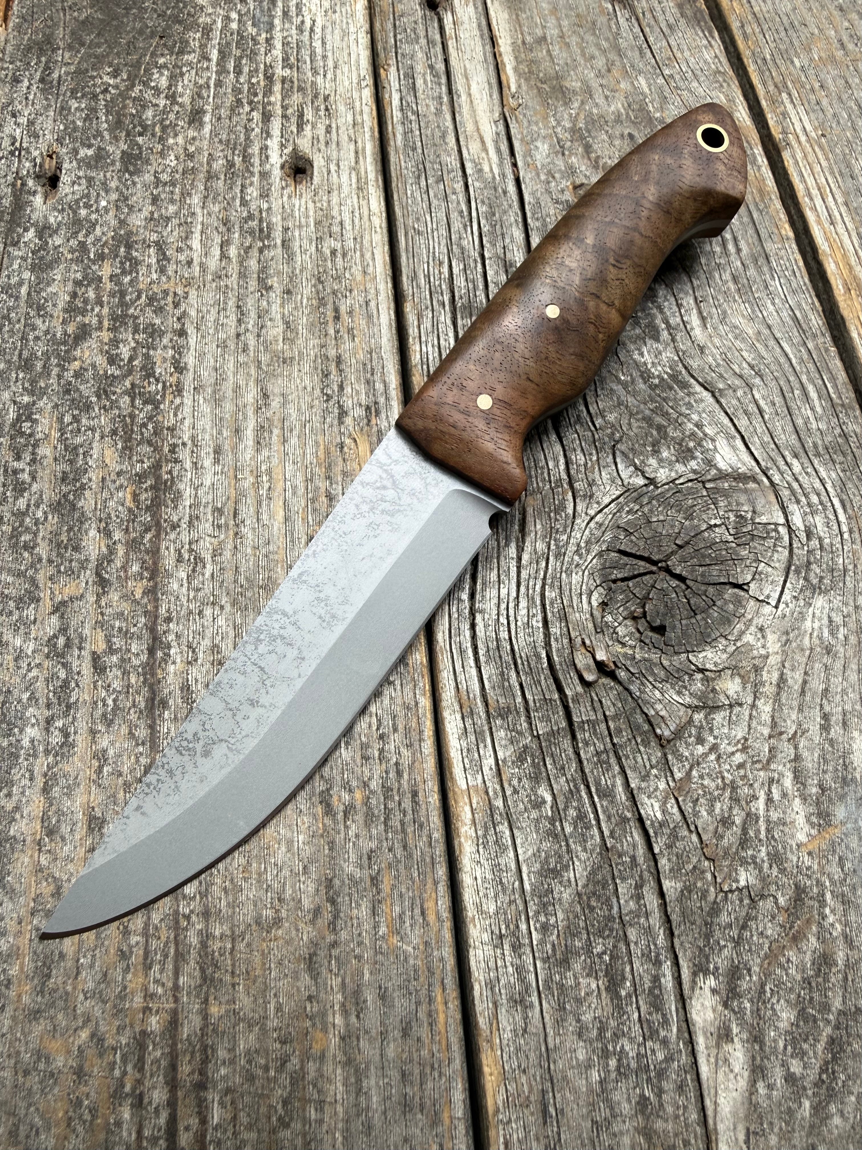 Valence Bushcrafter — Figured Walnut & Brass