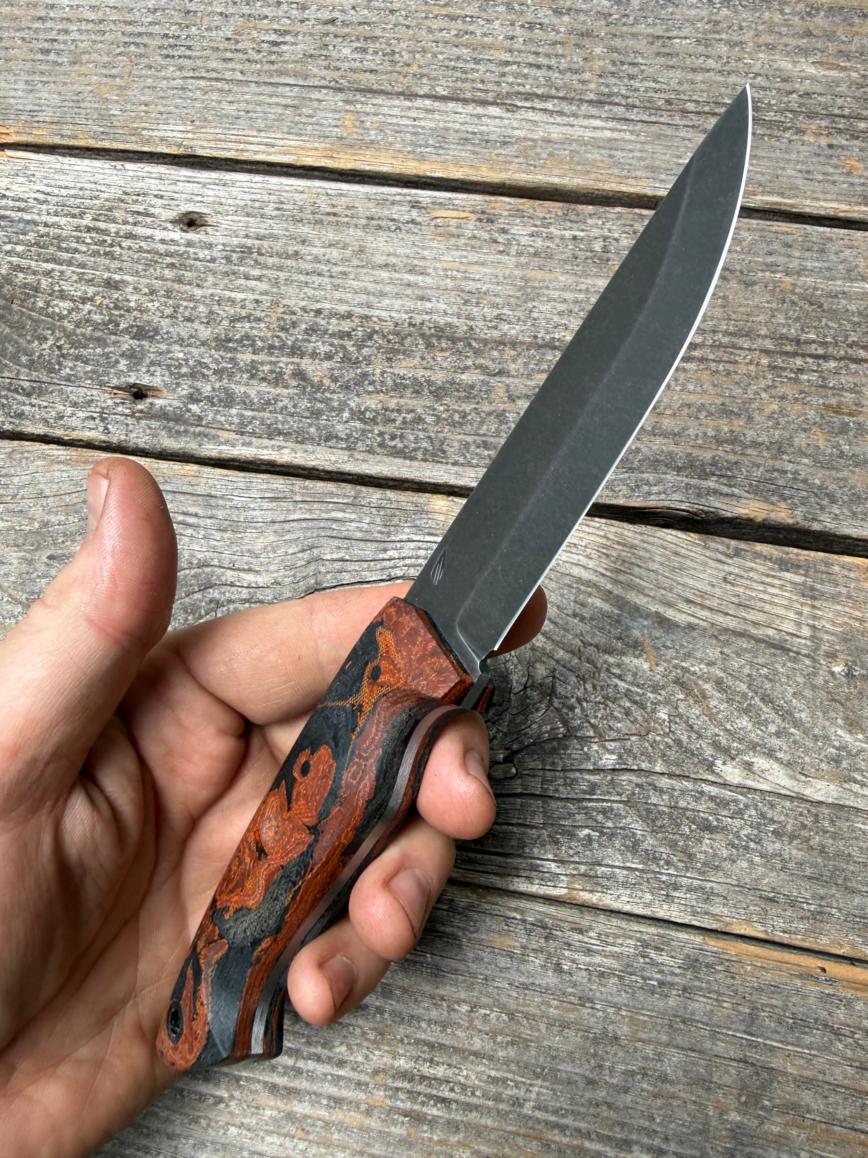 Valence Bushcrafter — Burl Micarta & Linen