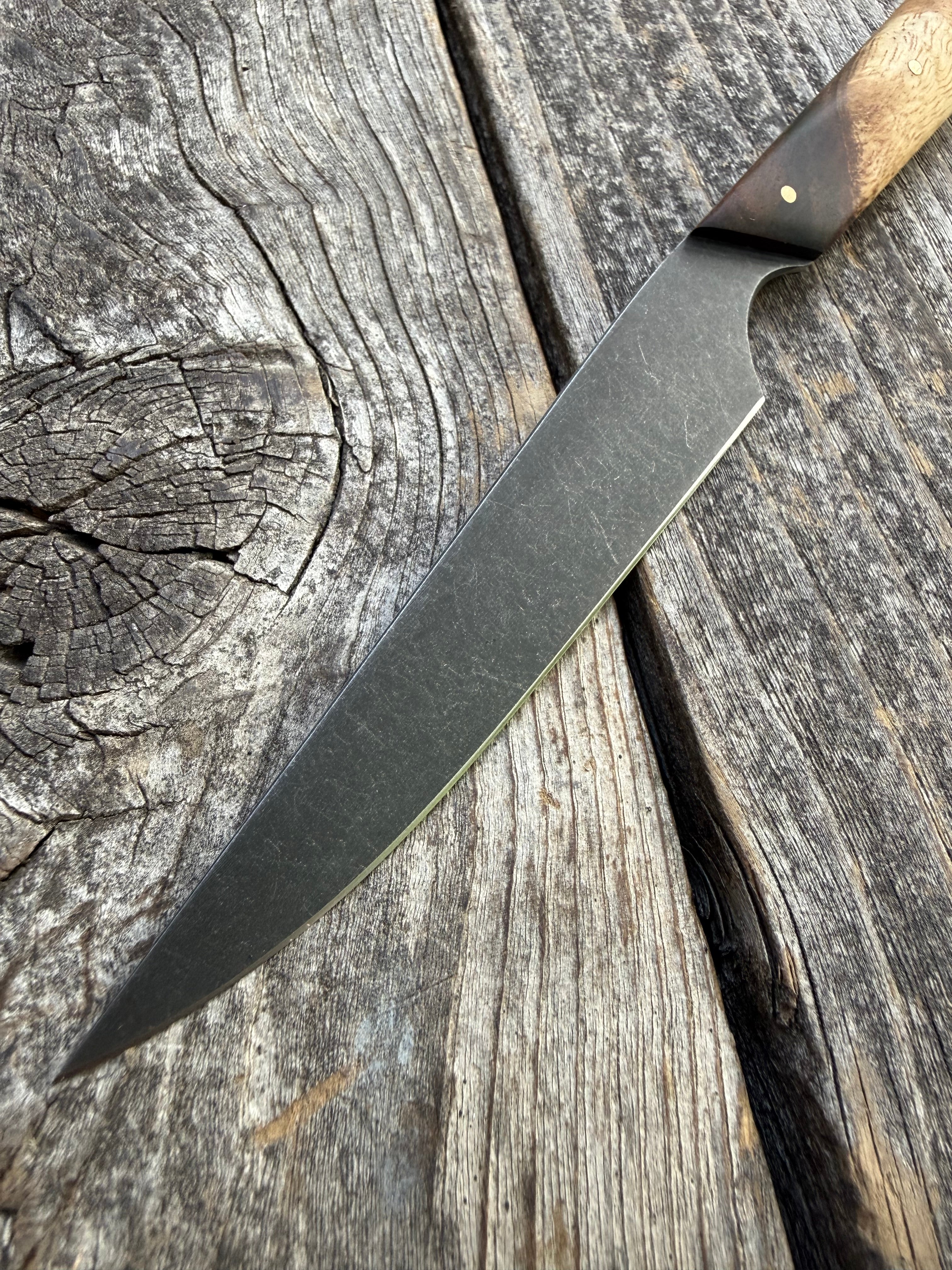 Western Paring Knife 3.75" —  Koa & Brass