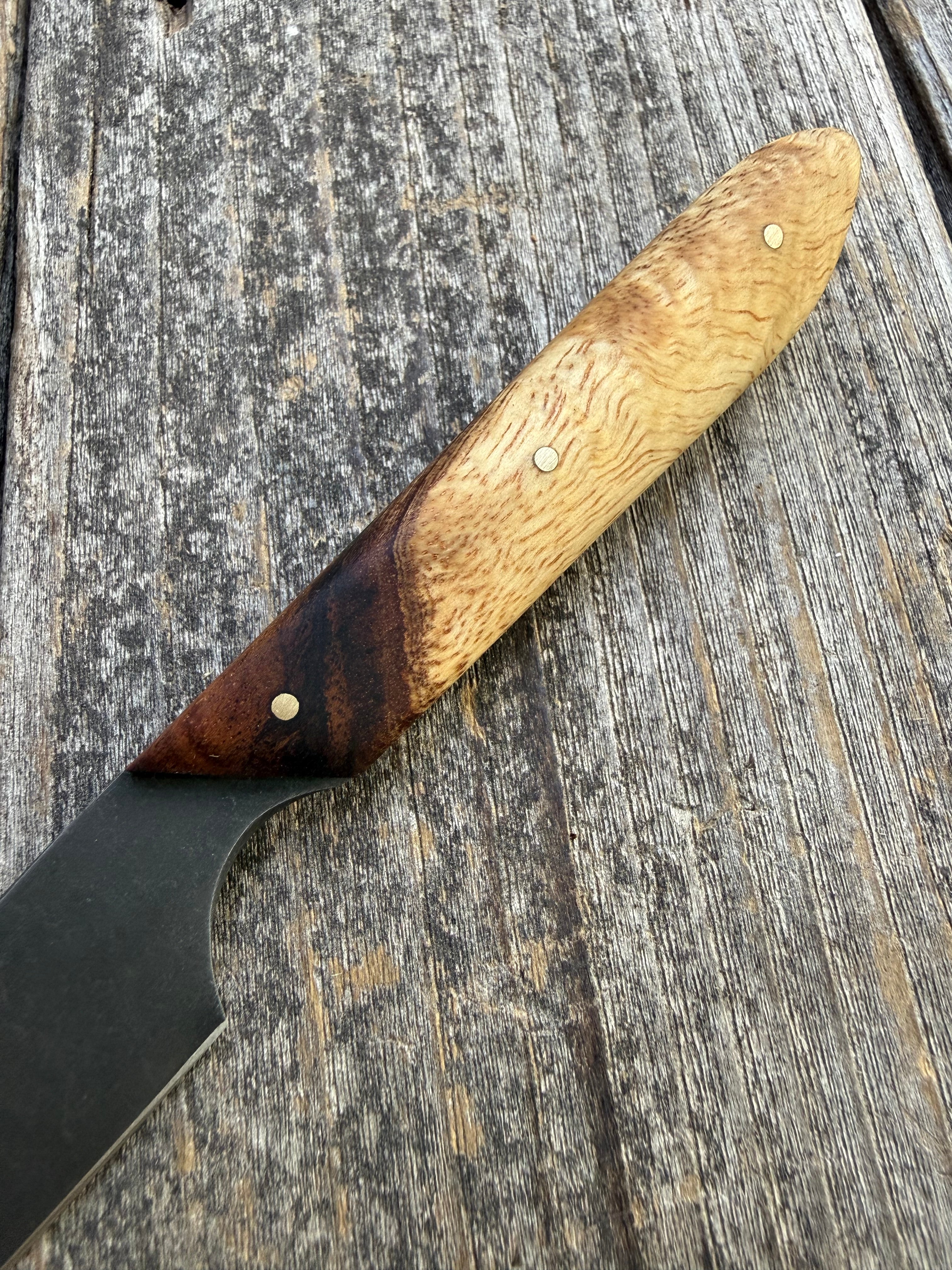 Western Paring Knife 3.75" —  Koa & Brass