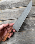 Prototype 8” Chef — Ambrosia Maple Burl & Brass