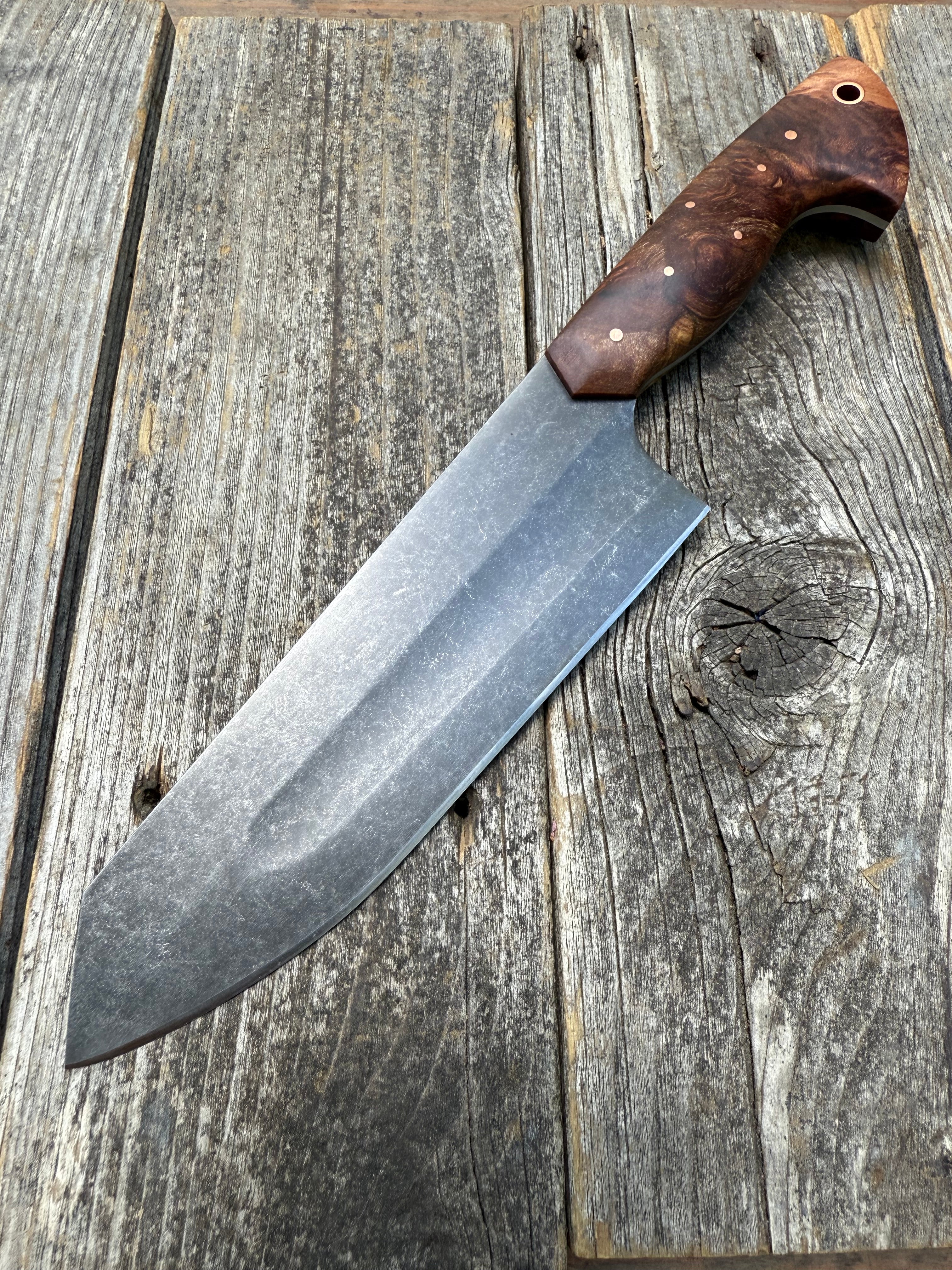 S-Ground Chef’s Knife— Ambrosia Maple & Copper