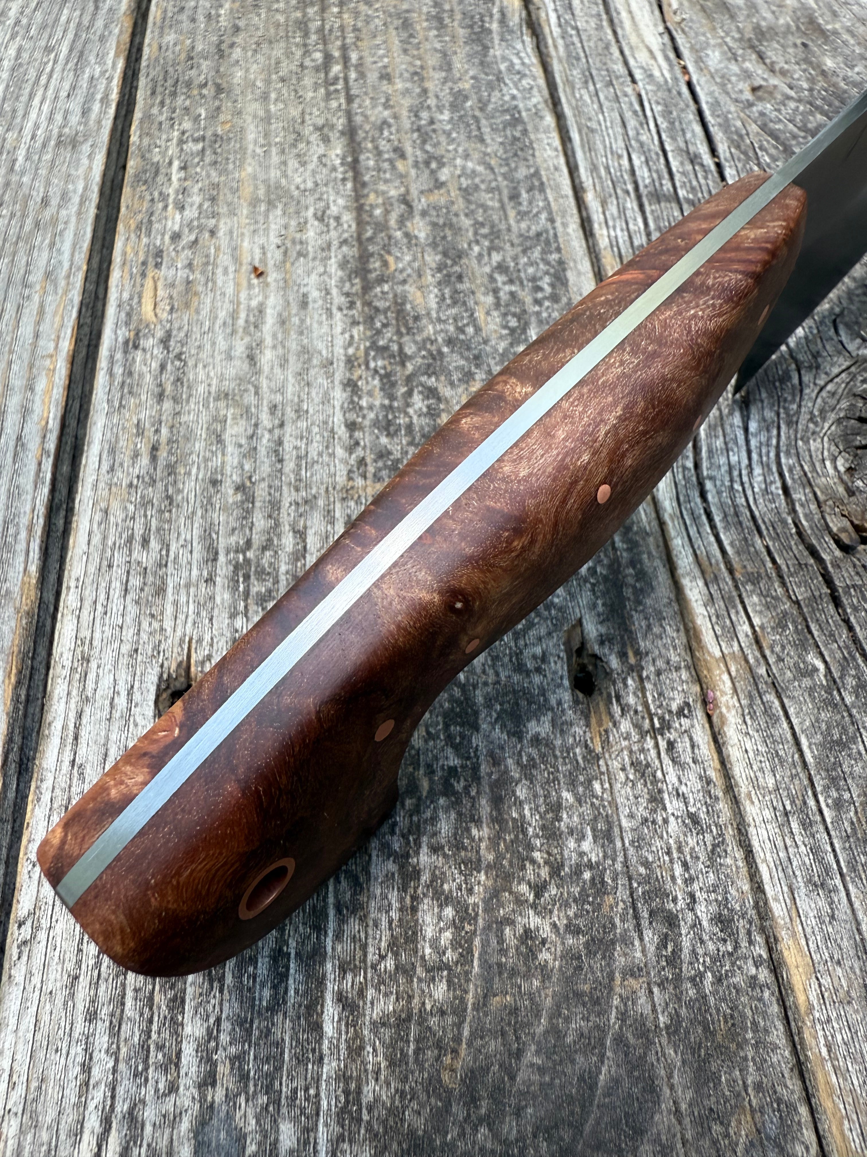 S-Ground Chef’s Knife— Ambrosia Maple & Copper