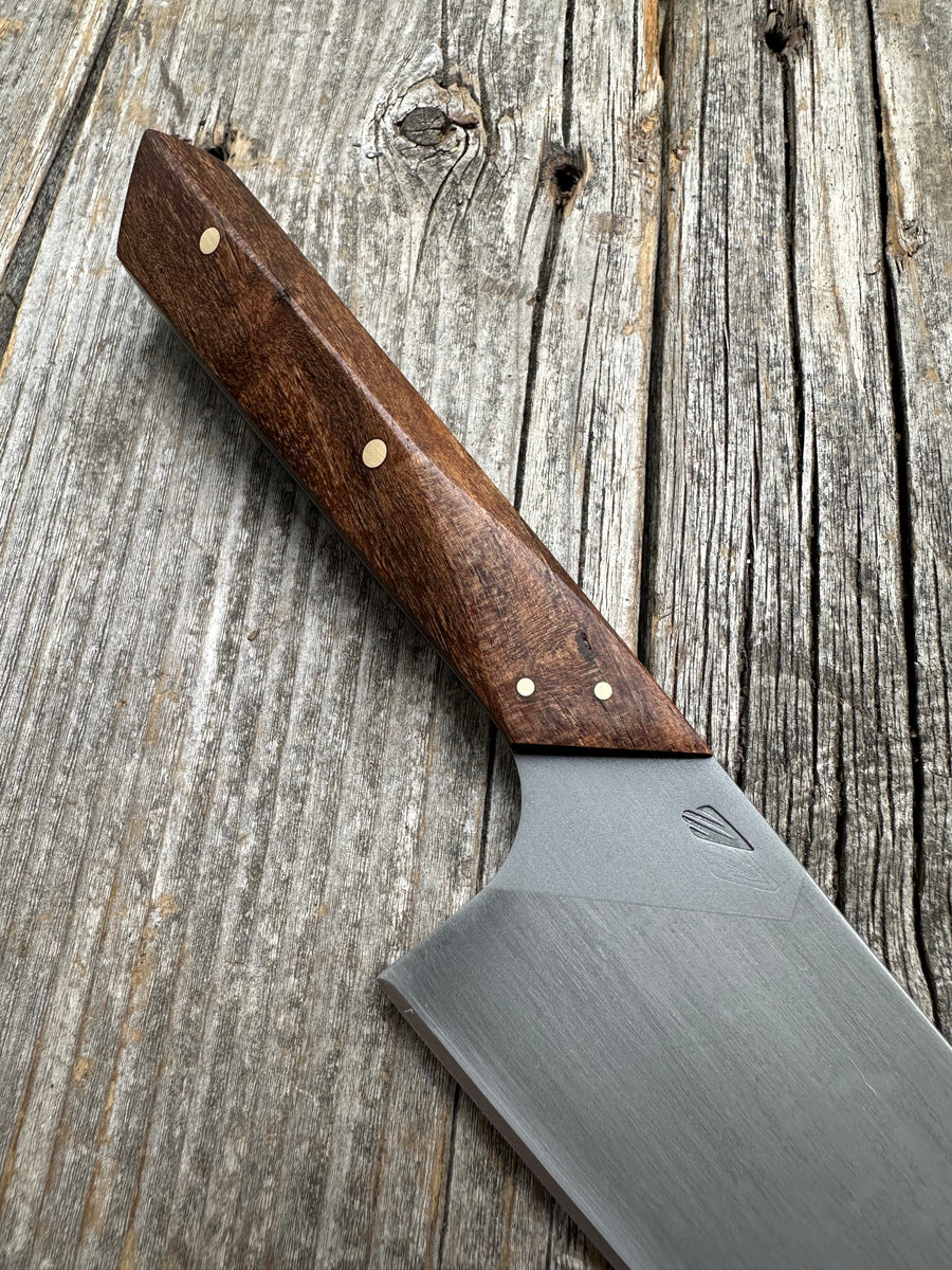 *Blem Sale* Prototype 6” Mini-Chef — Spalted Maple Burl & Brass