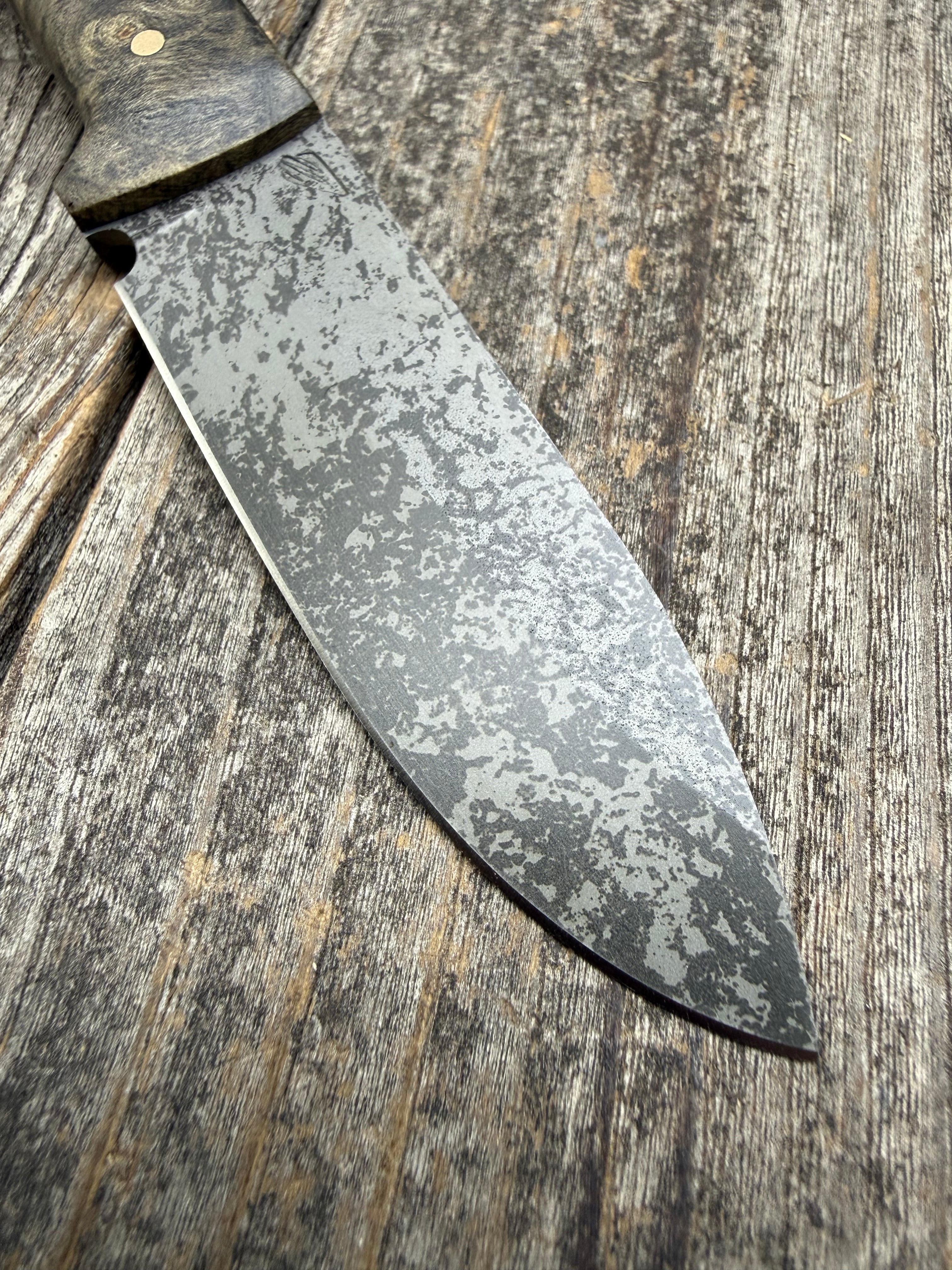 Mountain Scout Knife — Buckeye Burl & Brass