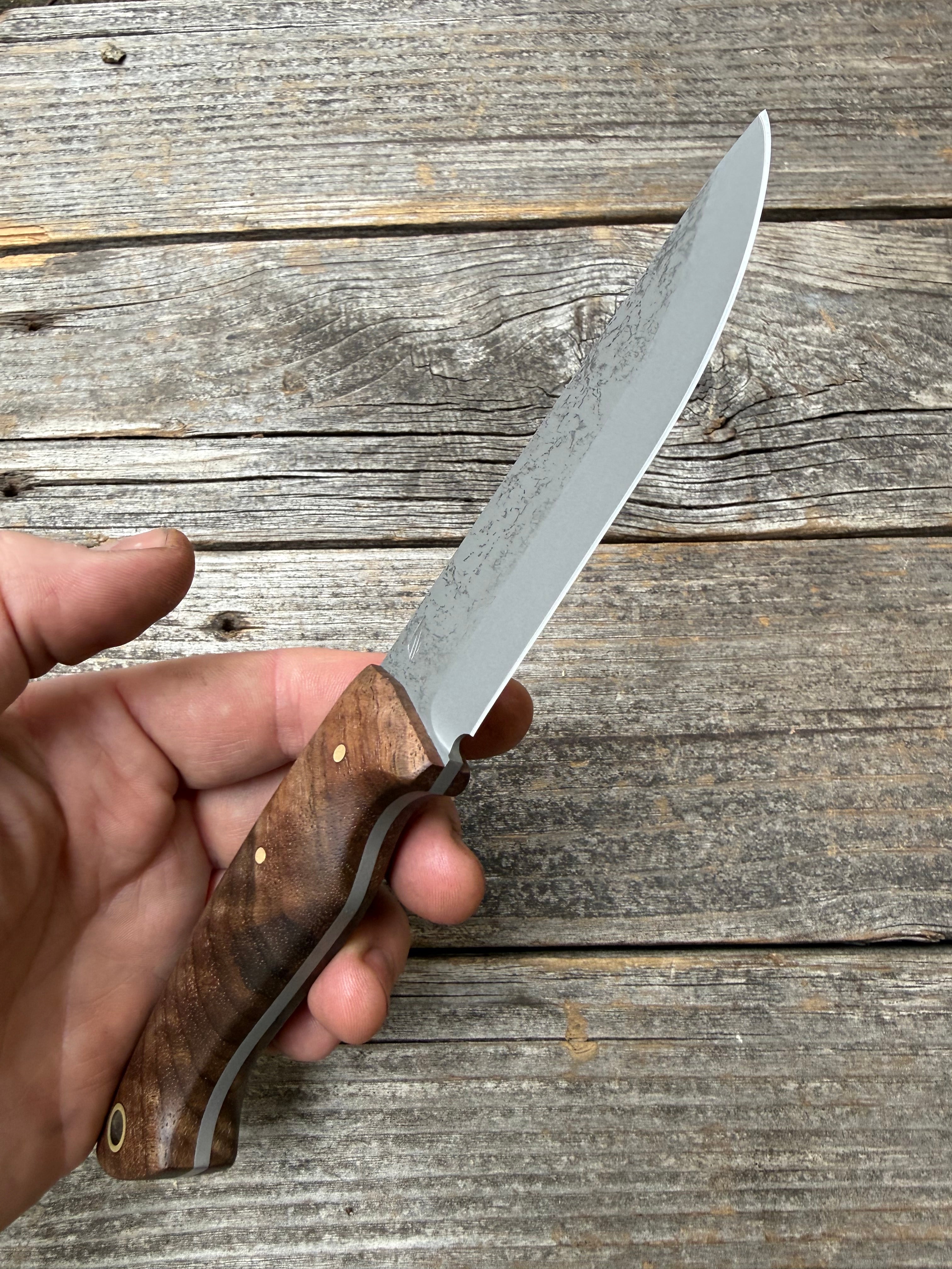 Valence Bushcrafter — Figured Walnut & Brass
