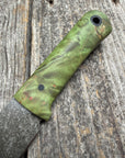 Survival Scout Knife — Maple Burl & Linen
