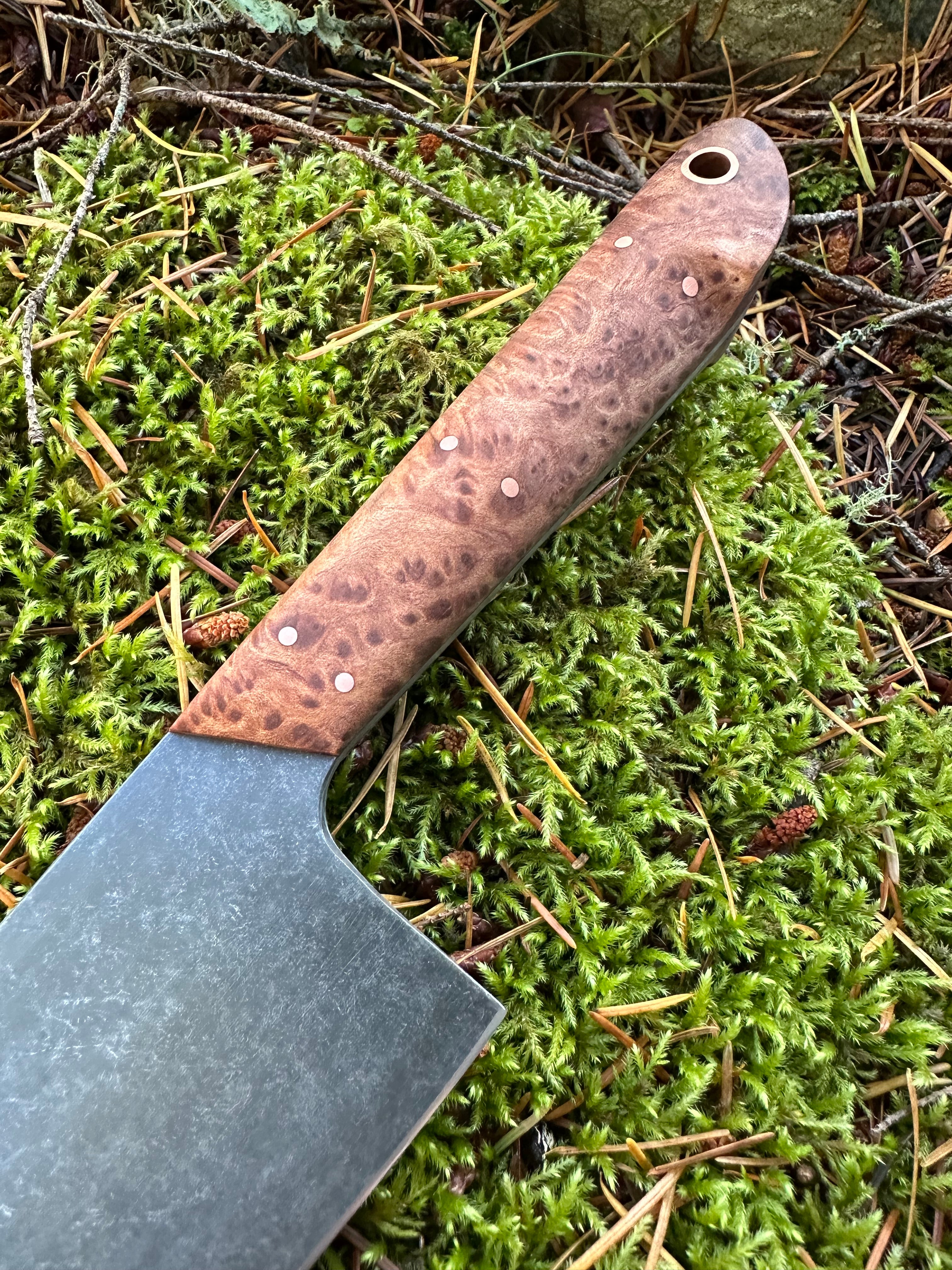 Western Chef’s Knife 8” — Redwood Burl & Copper