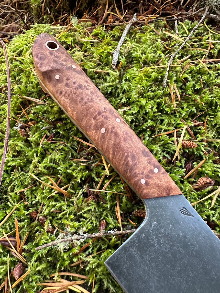 Western Chef’s Knife 8” — Redwood Burl & Copper