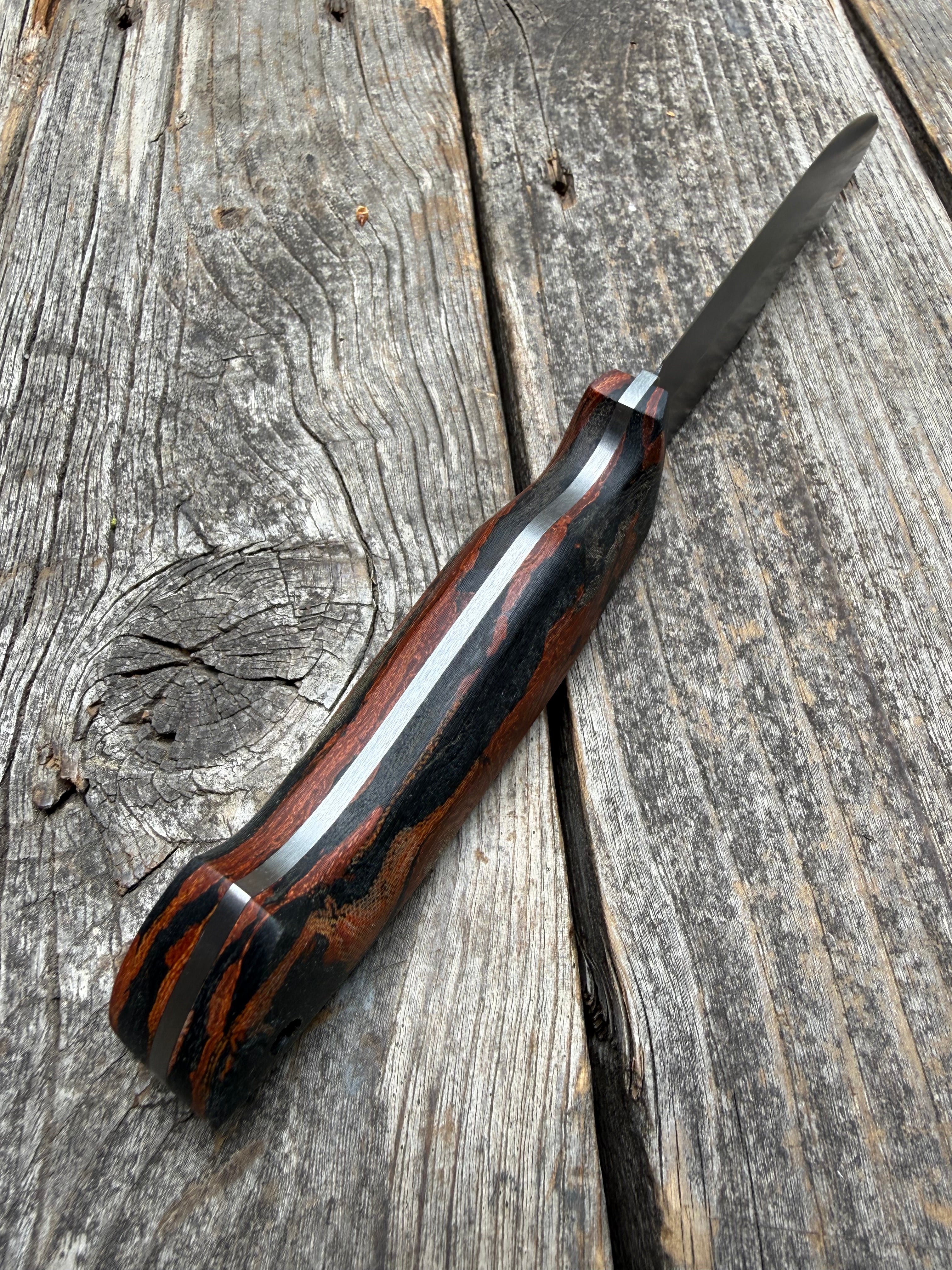 Valence Bushcrafter — Burl Micarta & Linen