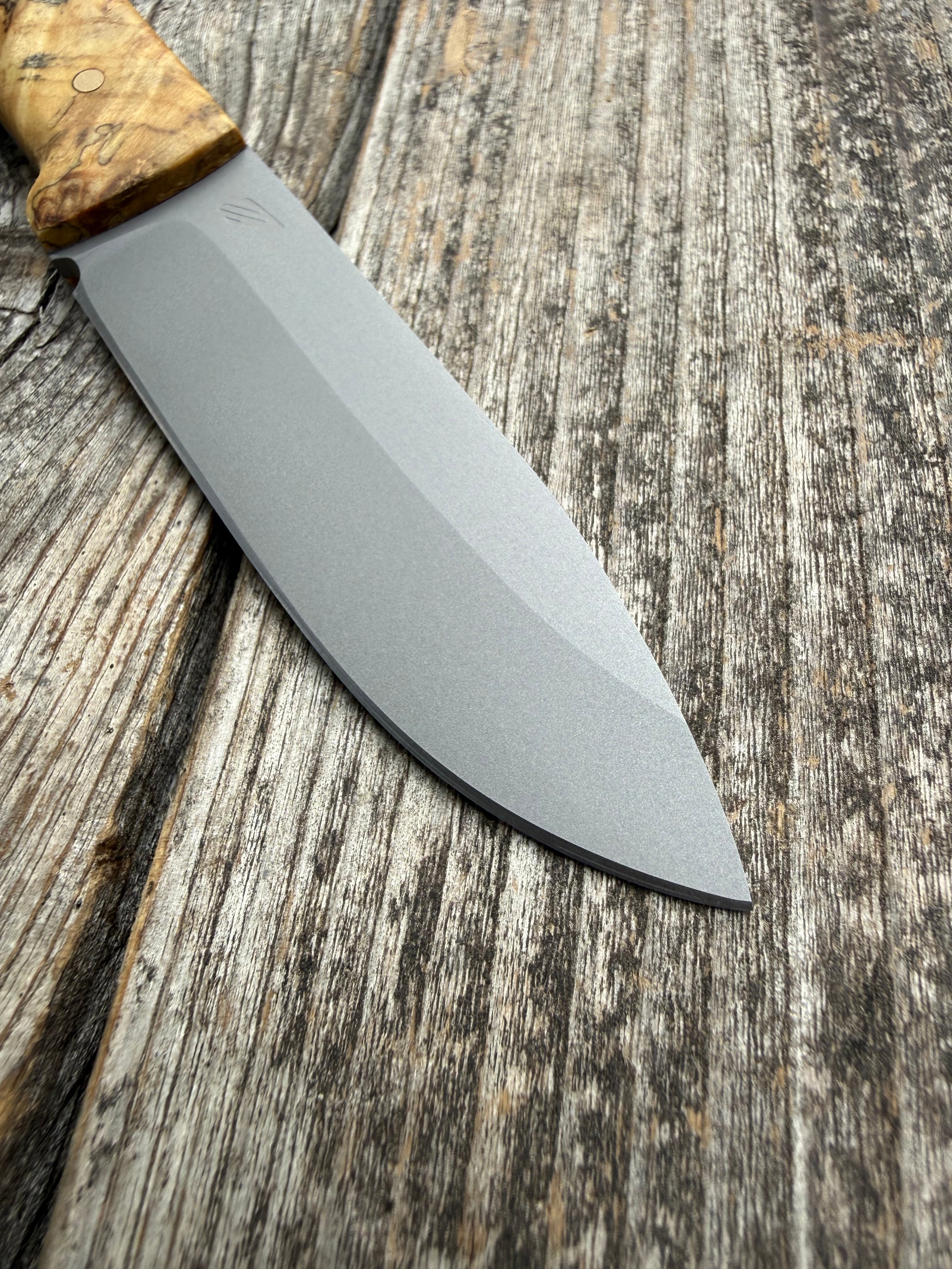 Mountain Scout Knife — Buckeye Burl & Brass