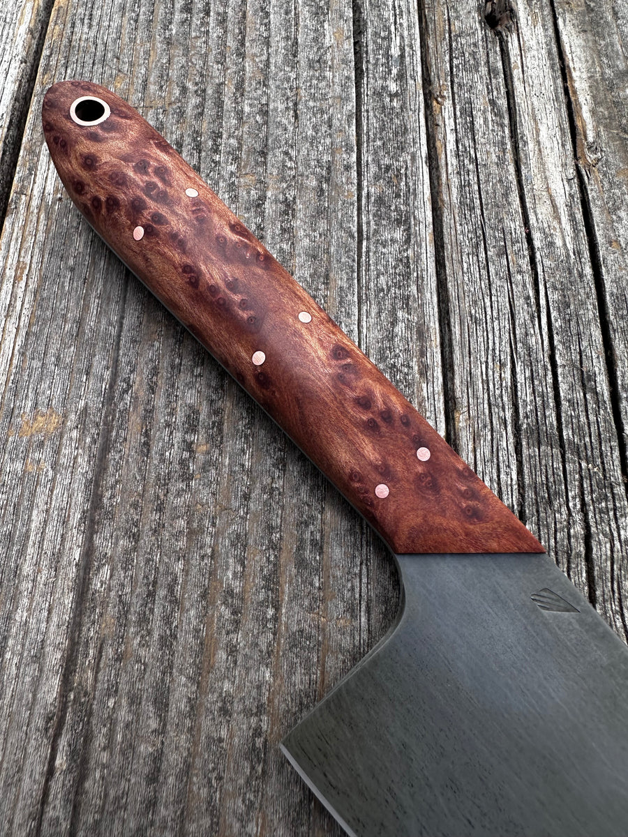 Western Chef’s Knife 7” — Redwood Burl & Copper