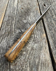 Western Paring Knife 3.75" —  Spalted Maple & Brass