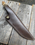 Prototype 8” Chef — Buckeye Burl & Brass