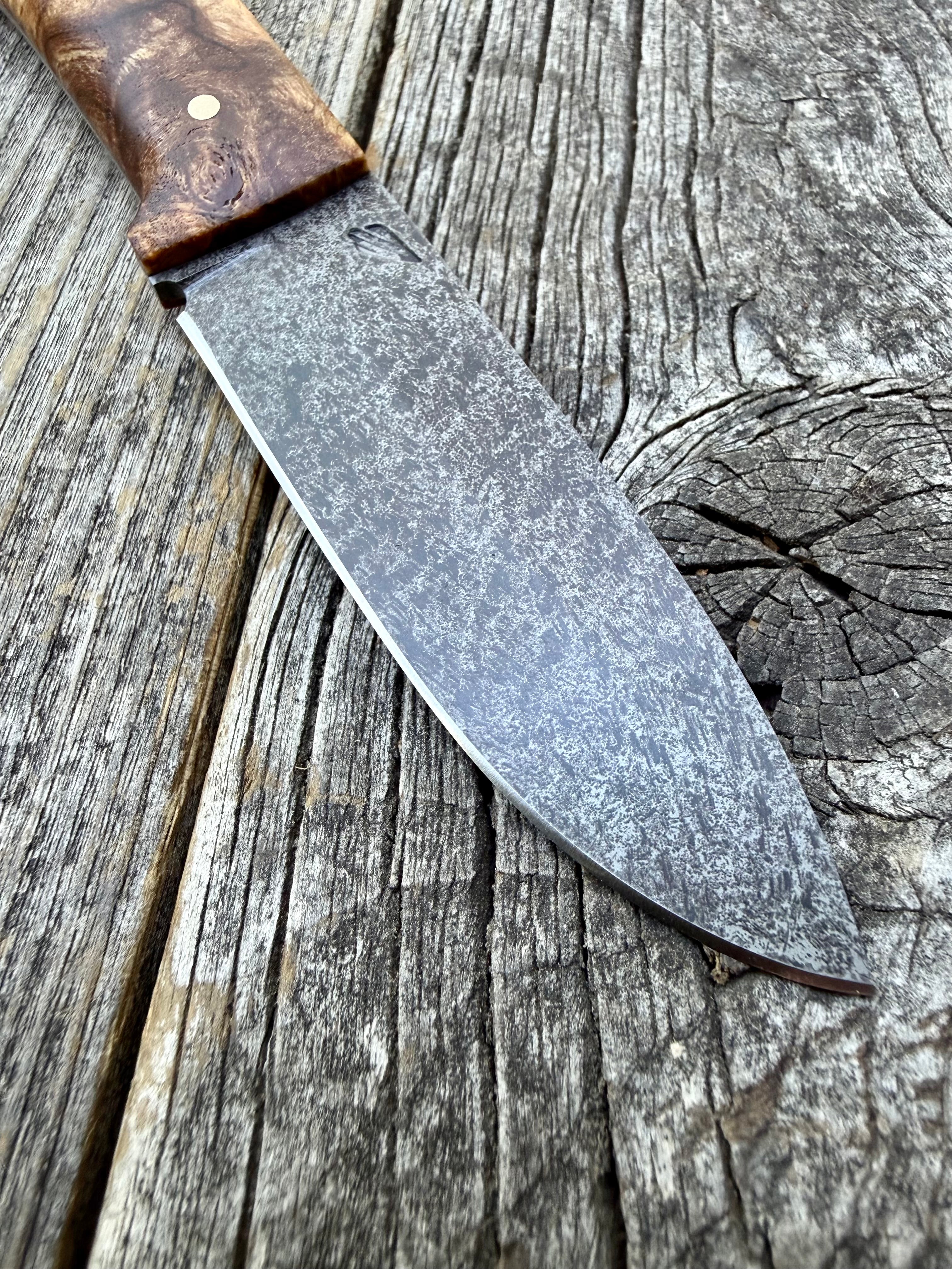 Mountain Scout Knife — Ambrosia Maple & Brass
