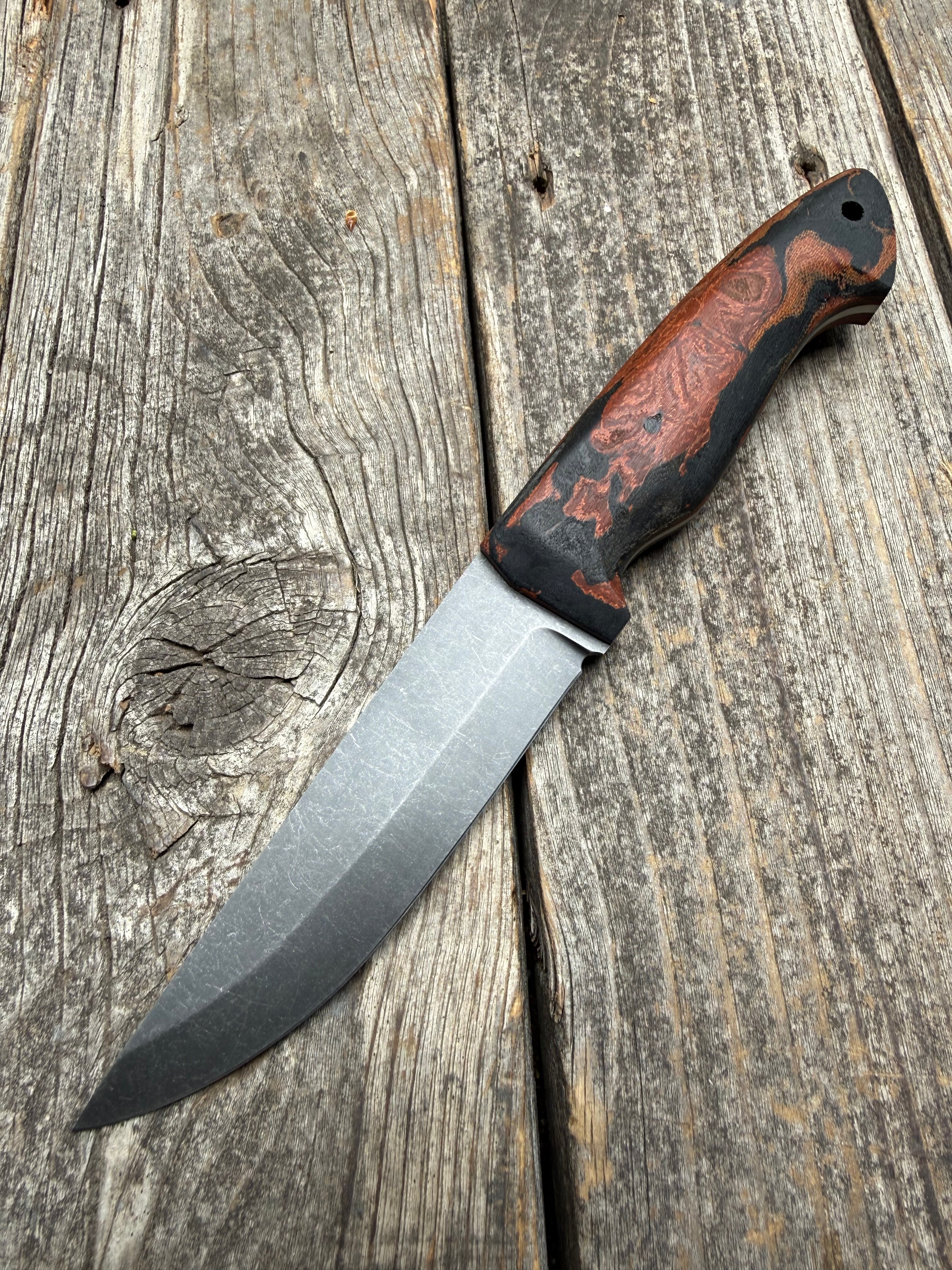 Valence Bushcrafter — Burl Micarta & Linen