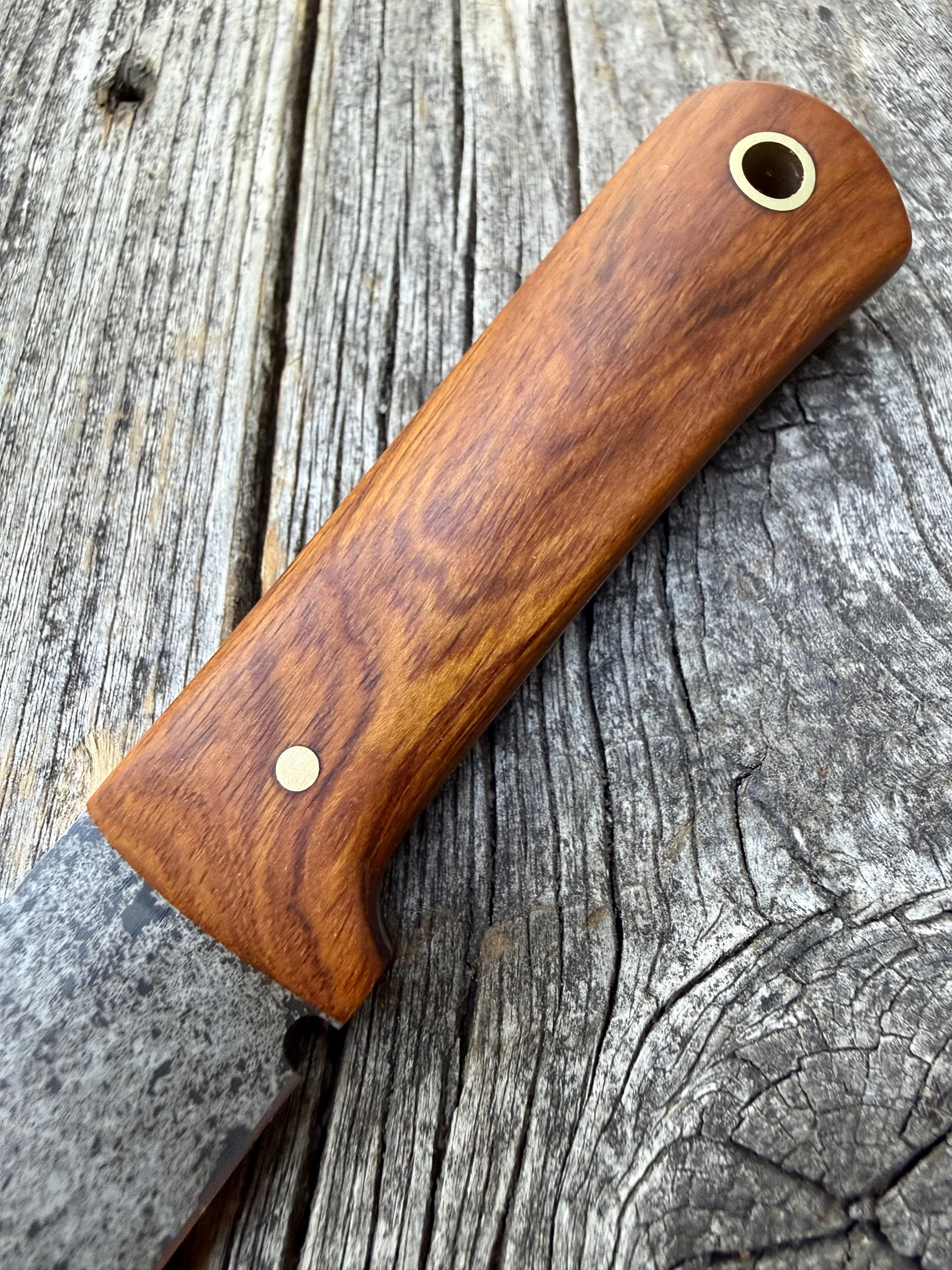 Mountain Scout Knife — Desert Ironwood  & Brass