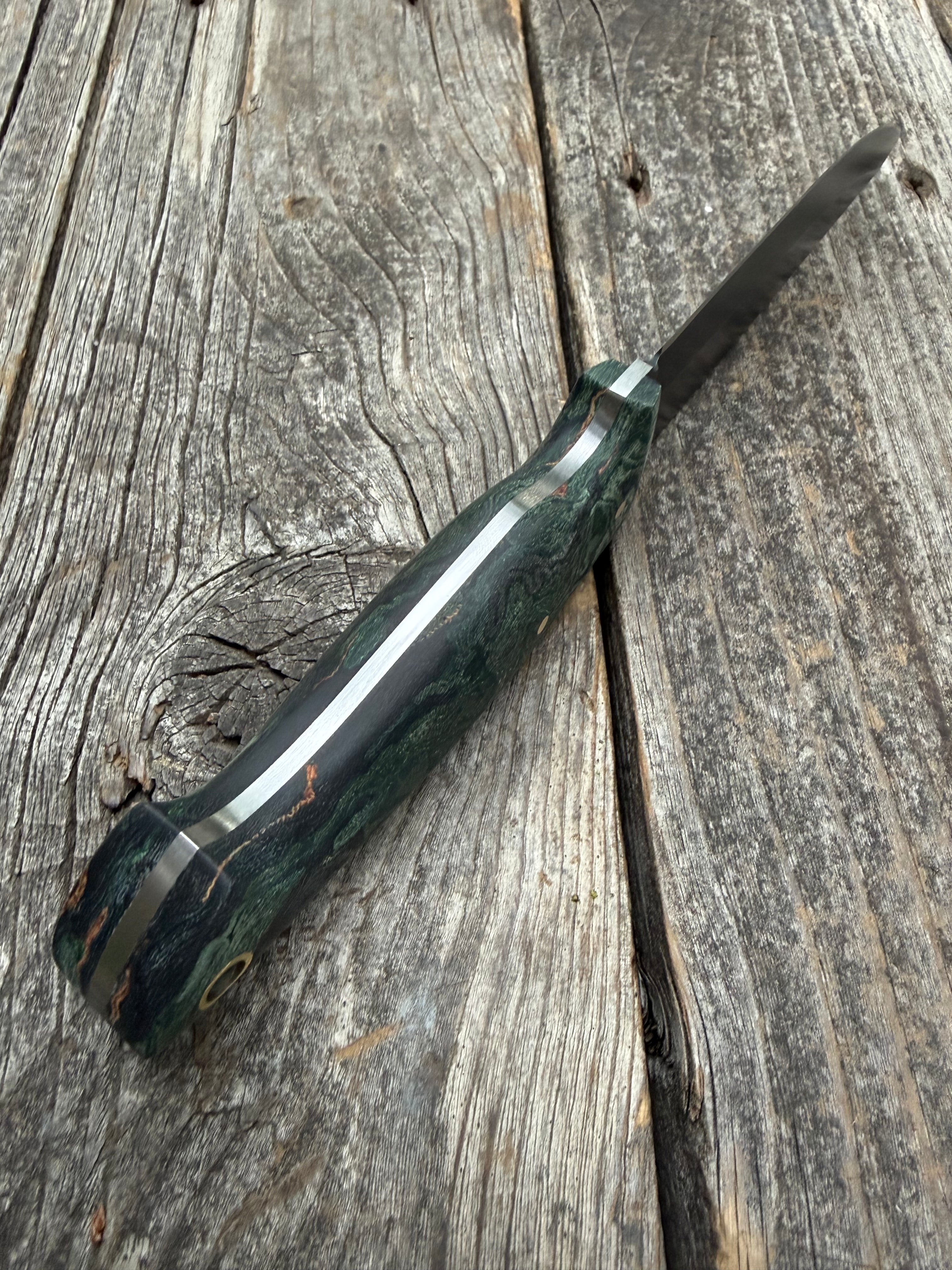 Valence Bushcrafter — Burl Micarta & Linen