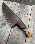 Prototype 8” Chef — Buckeye Burl & Brass