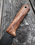 Mountain Scout Knife — Maple Burl & Brass