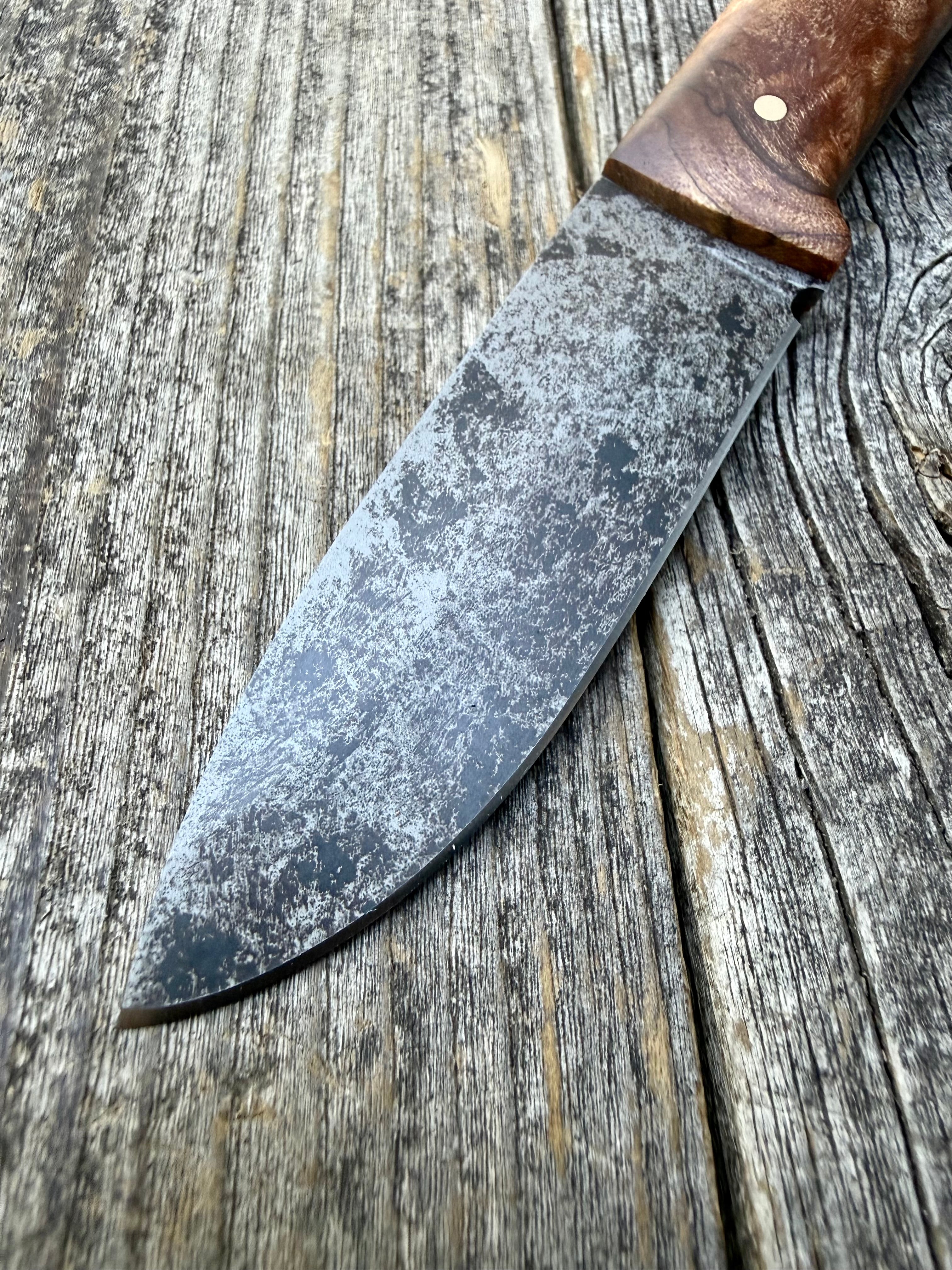 Mountain Scout Knife — Ambrosia Maple & Brass