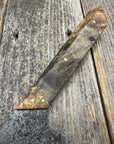 Prototype 8” Chef — Buckeye Burl & Brass