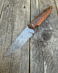 Drop-Point Harvester— Spalted Dark Maple & Brass