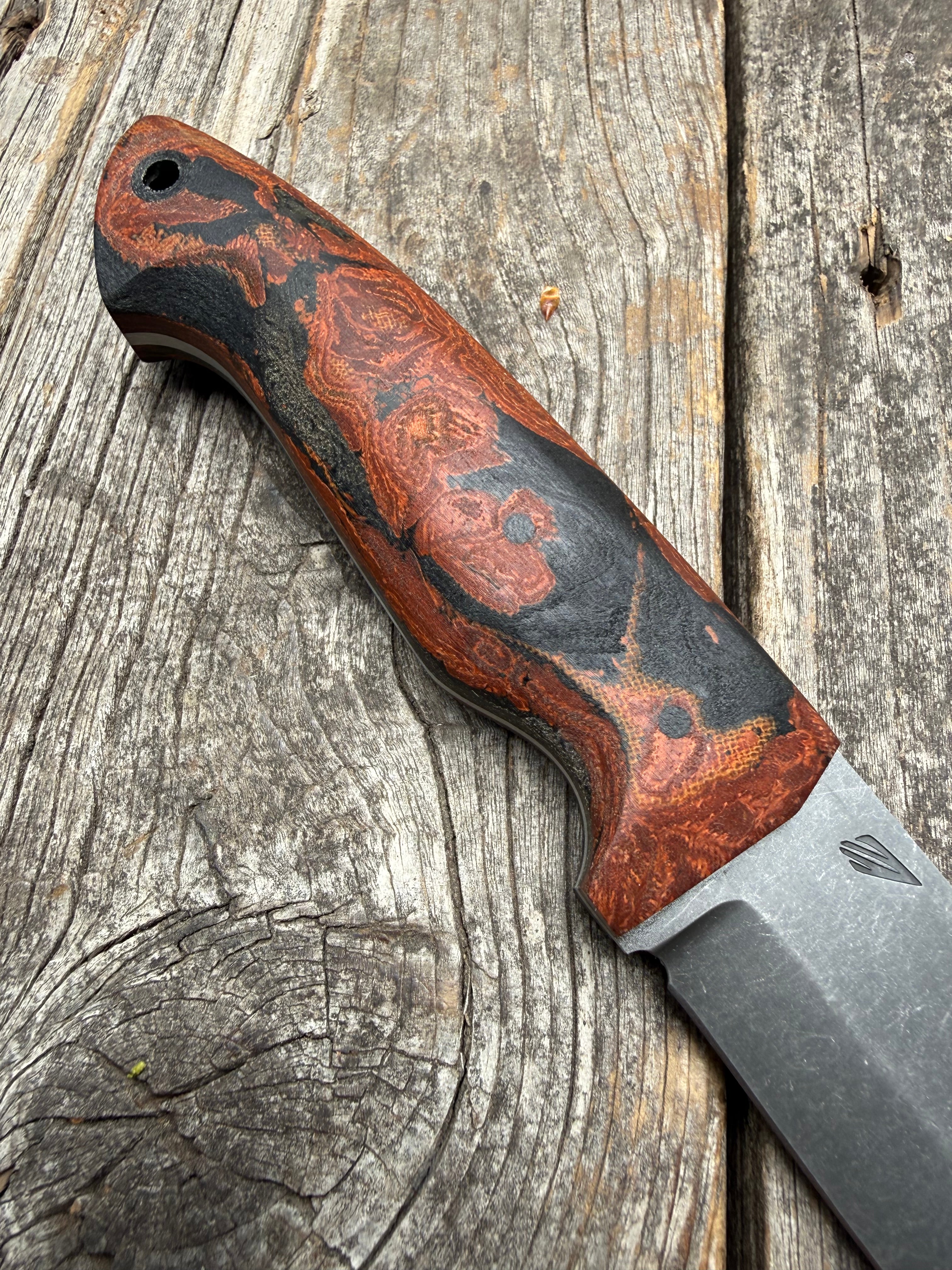 Valence Bushcrafter — Burl Micarta & Linen