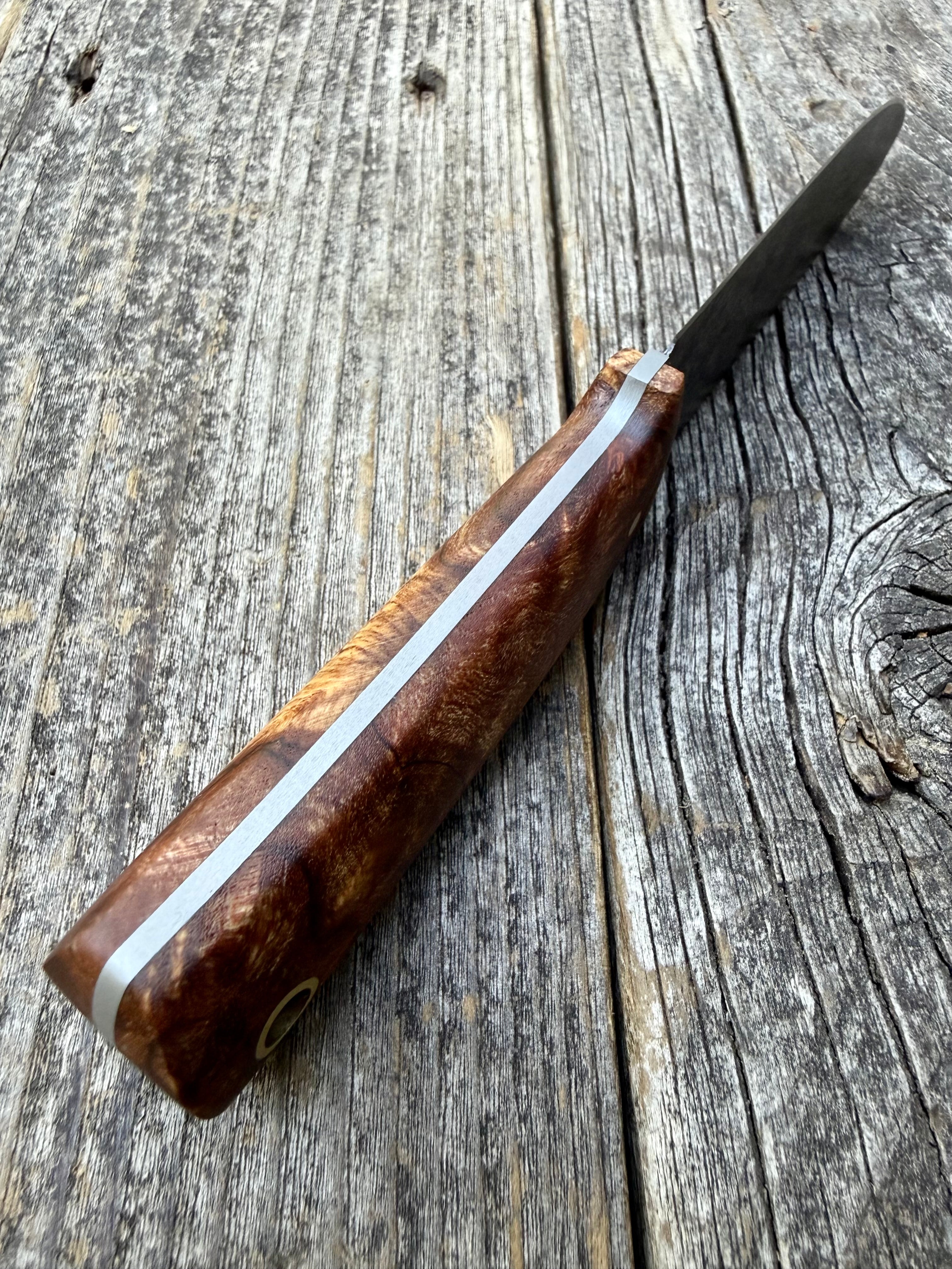 Mountain Scout Knife — Ambrosia Maple & Brass