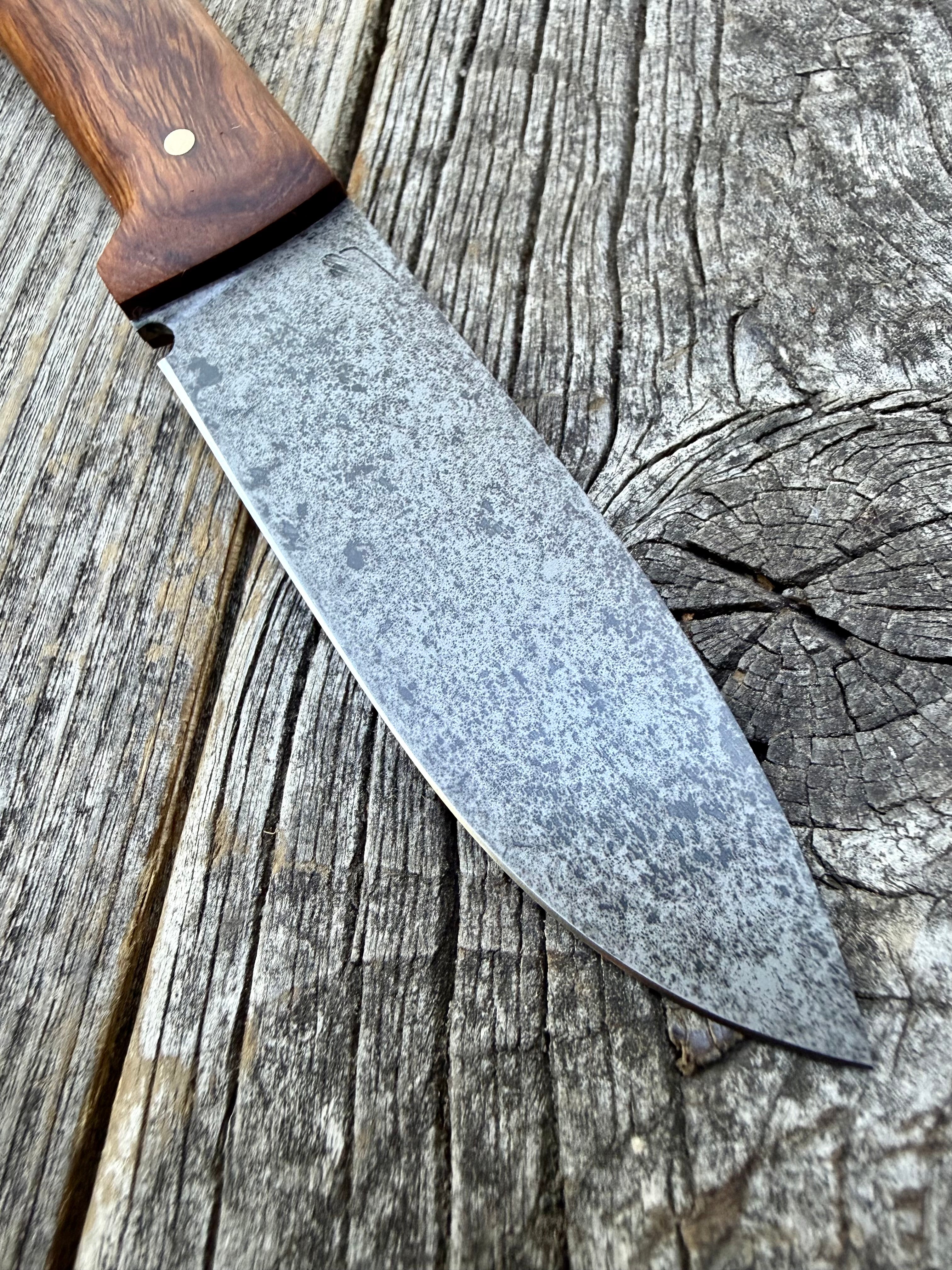 Mountain Scout Knife — Desert Ironwood  & Brass