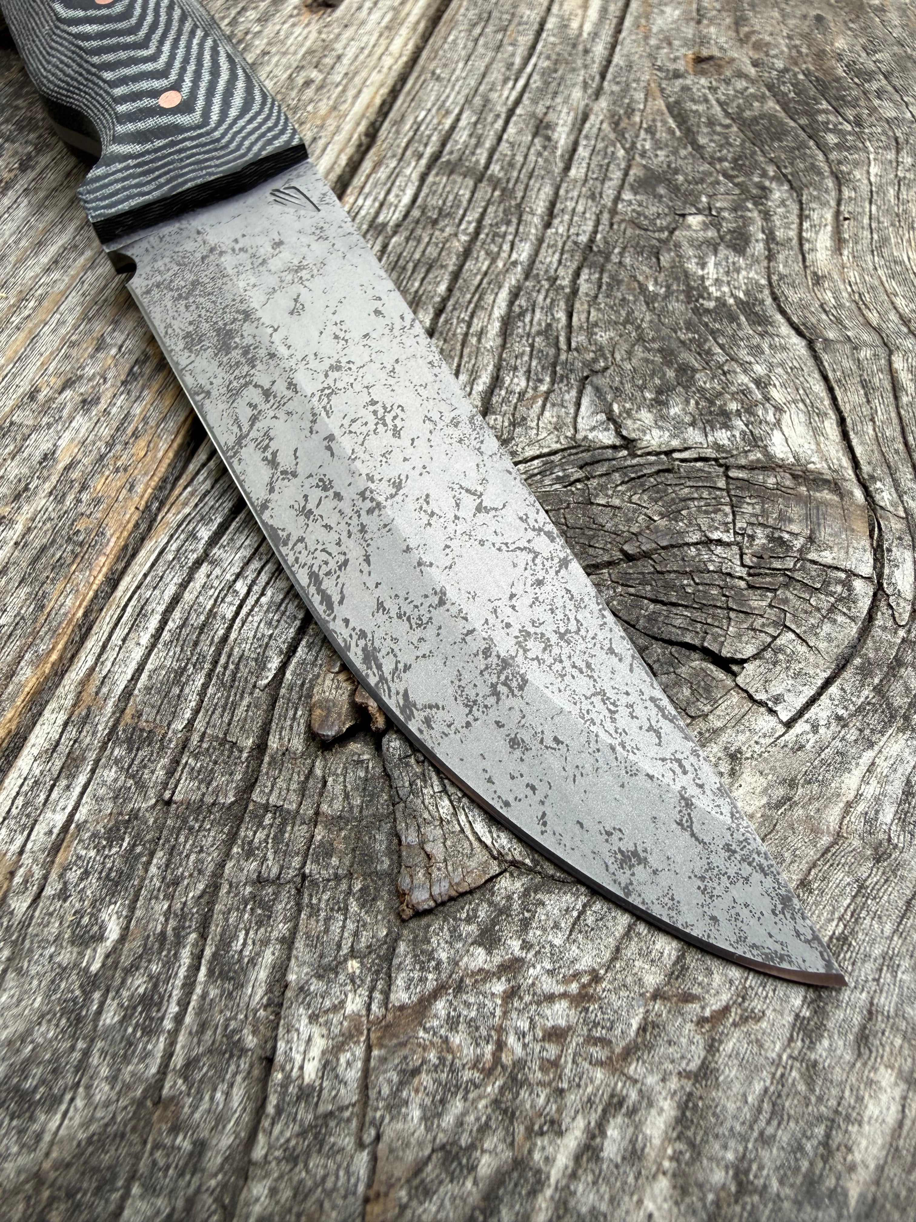 Valence Bushcrafter — Linen Micarta & Copper