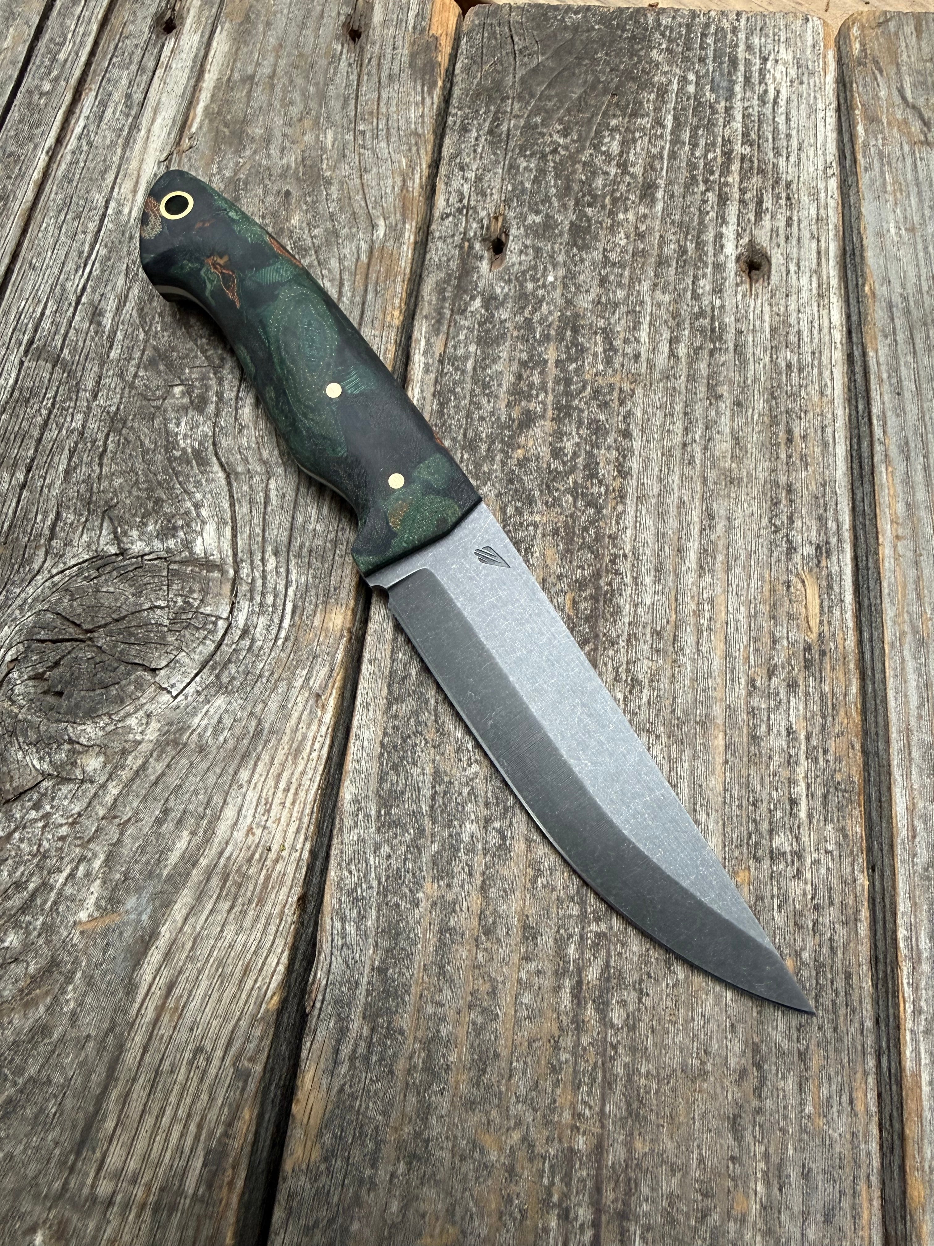 Valence Bushcrafter — Burl Micarta & Linen