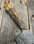 Prototype 8” Chef — Buckeye Burl & Brass