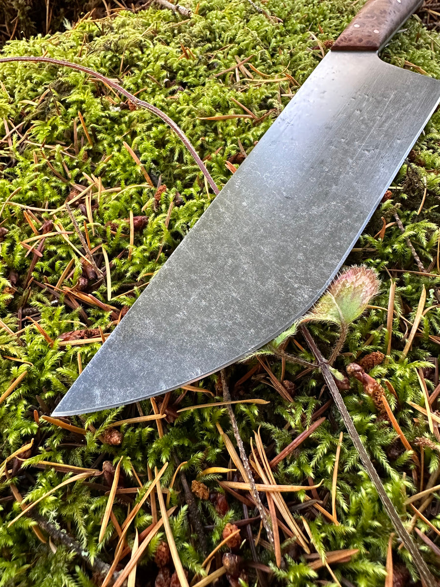 Western Chef’s Knife 8” — Redwood Burl & Copper