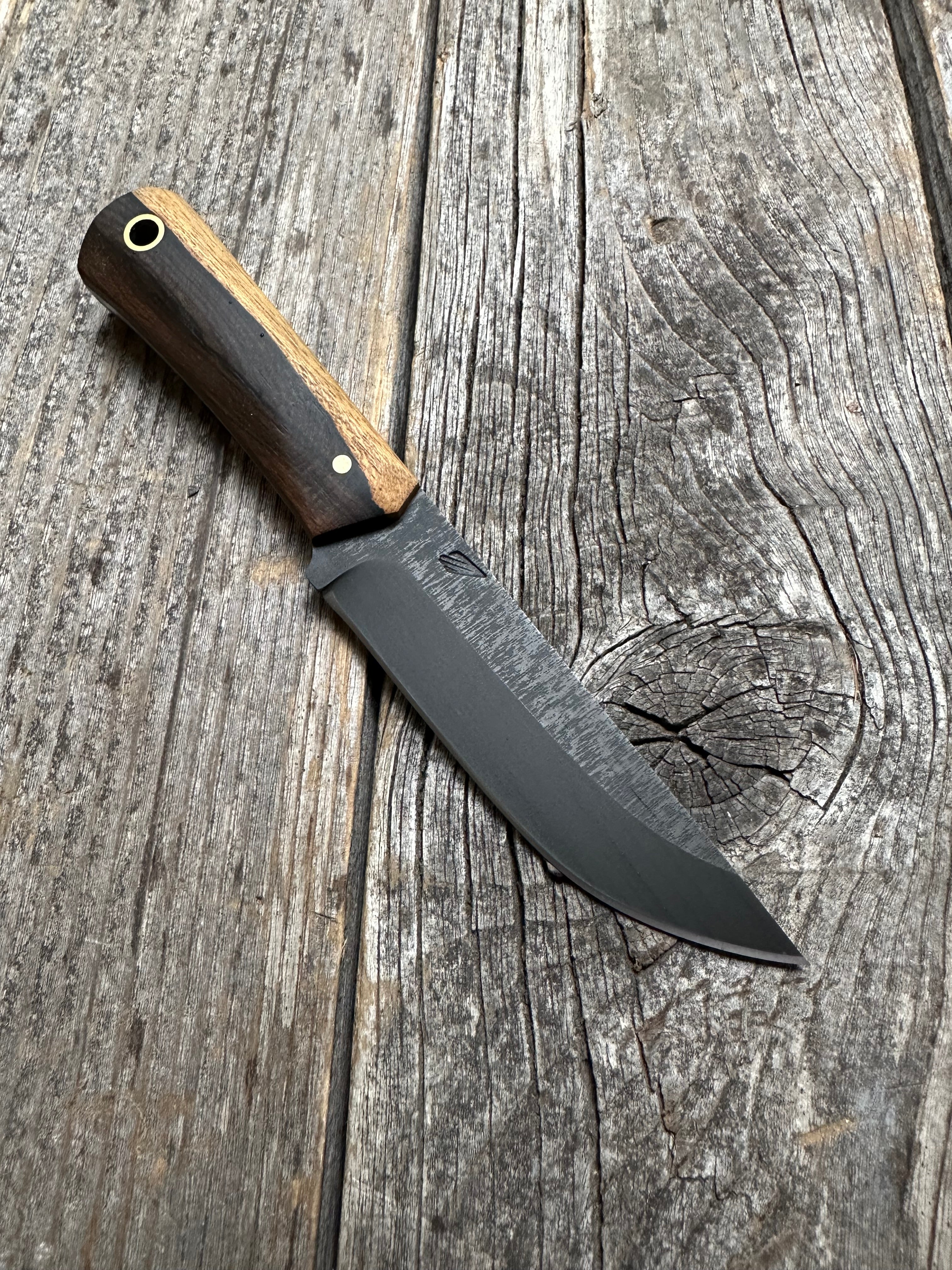 Custom Mountain Scout Knife — Zircote & Brass
