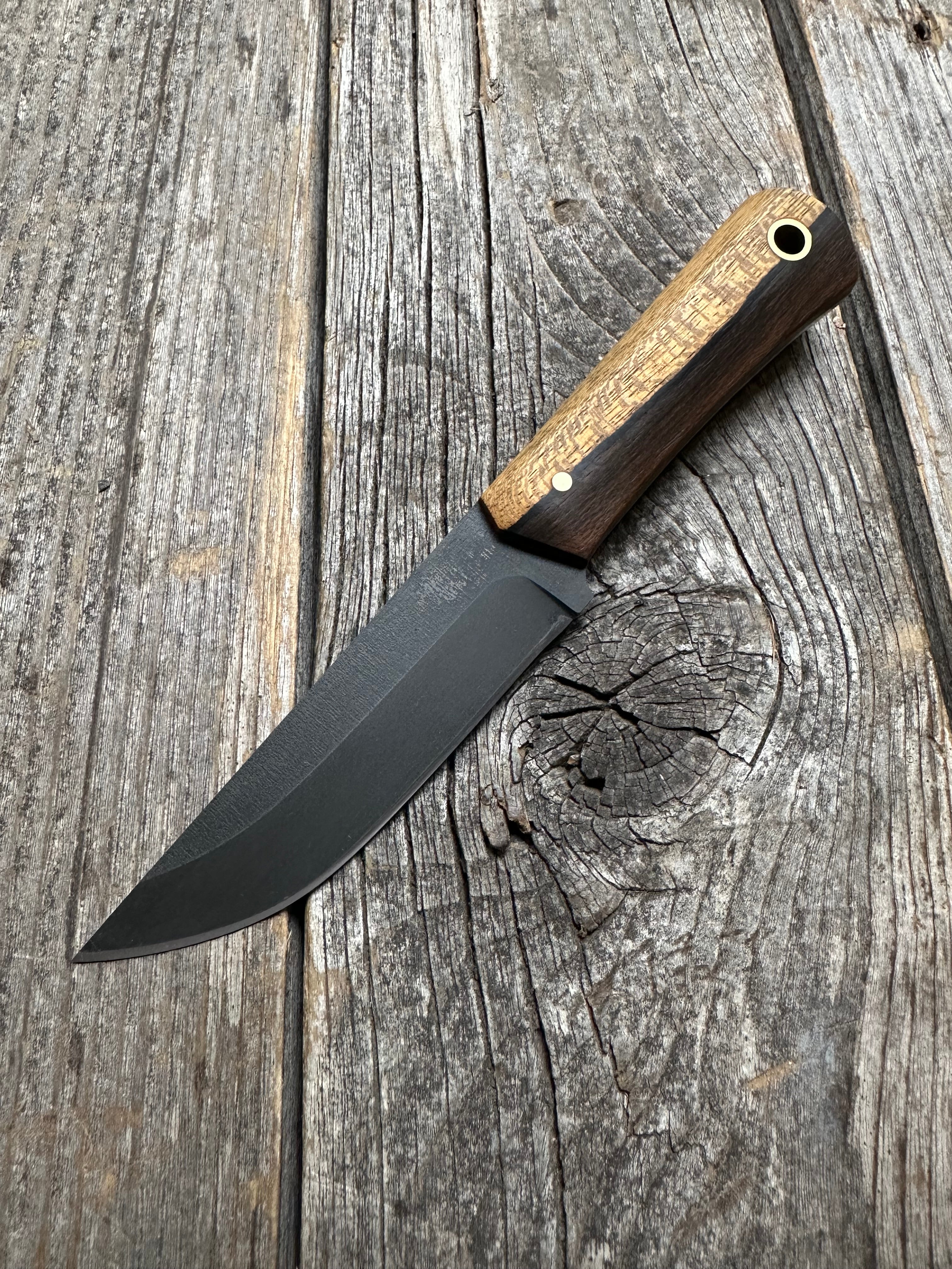 Custom Mountain Scout Knife — Zircote & Brass