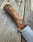 Long Scout Knife— Ambrosia Maple & Brass