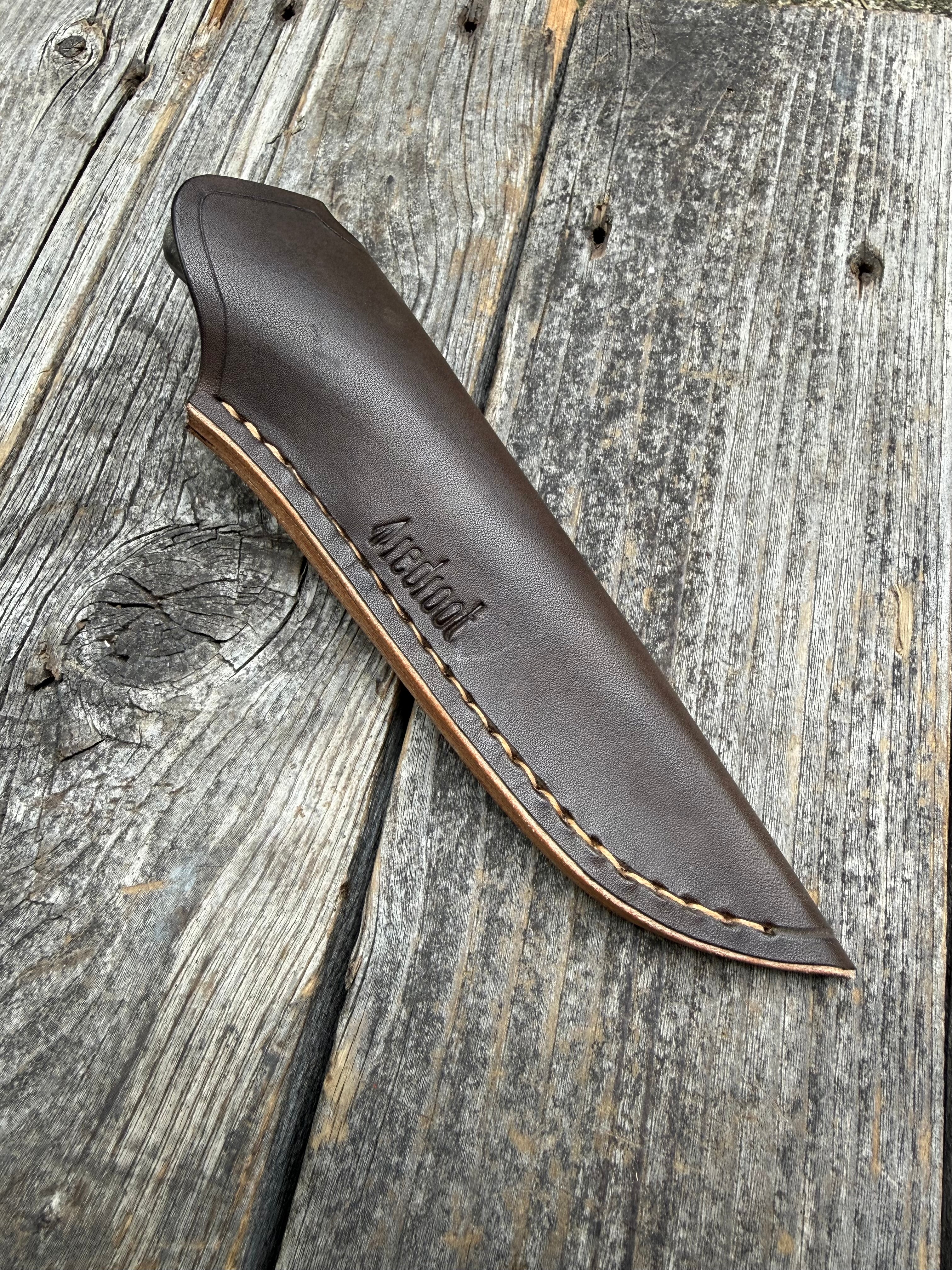 Mountain Scout Knife — Buckeye Burl & Brass