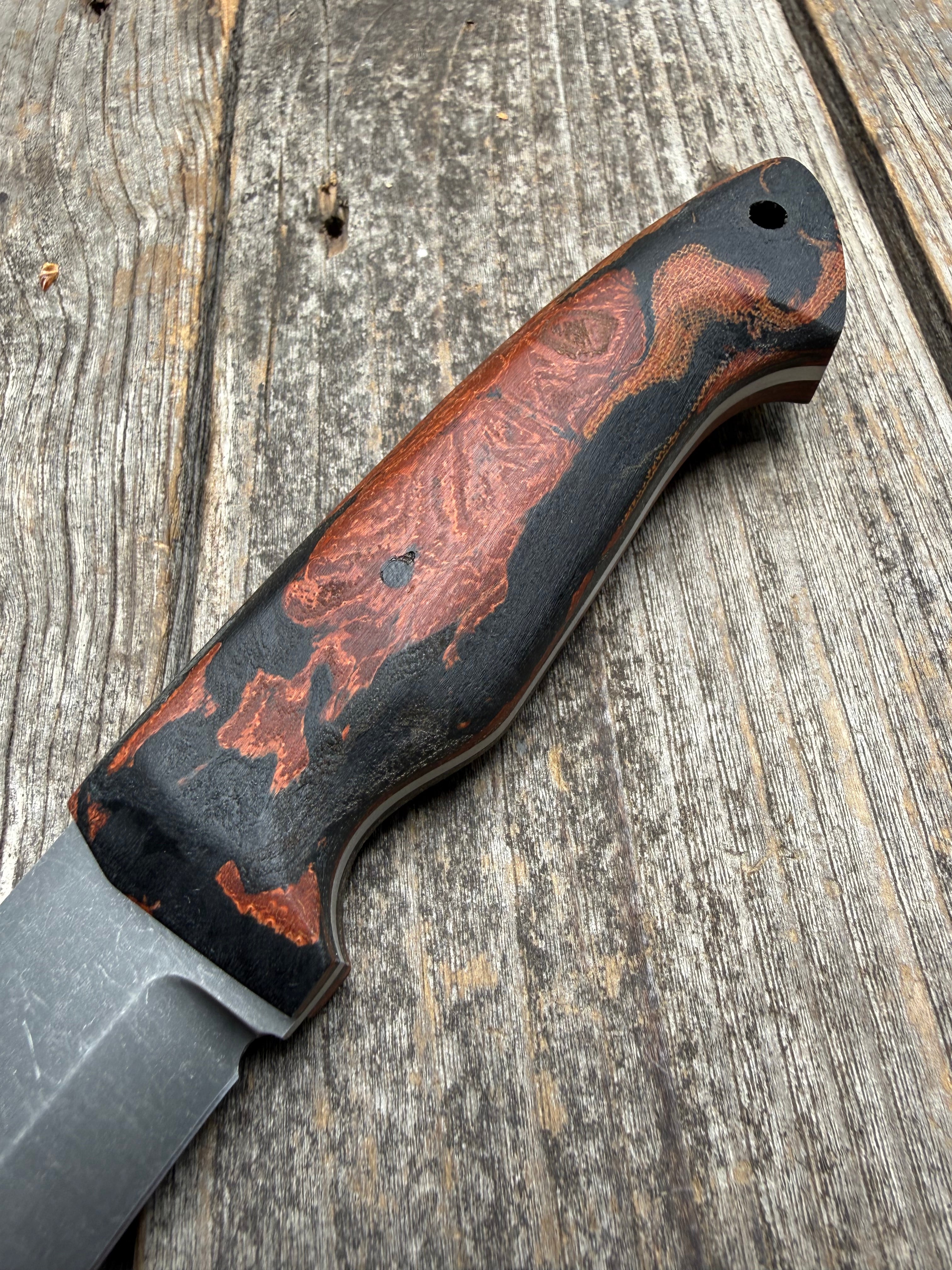 Valence Bushcrafter — Burl Micarta & Linen