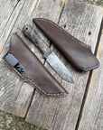 Mountain Scout Knife — Dark Spalted Maple & Copper